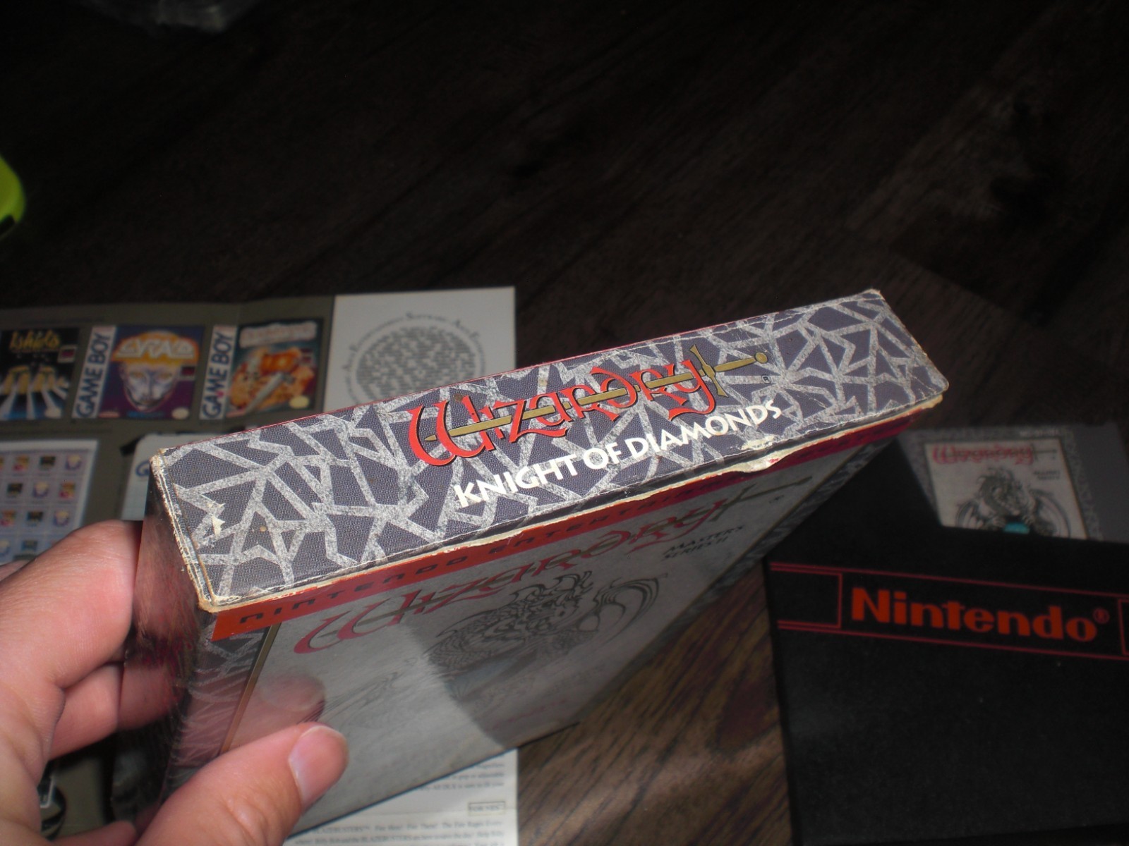 Wizardry Knight of Diamonds Nintendo NES COMPLETE CIB Box Game Cart Insert NM