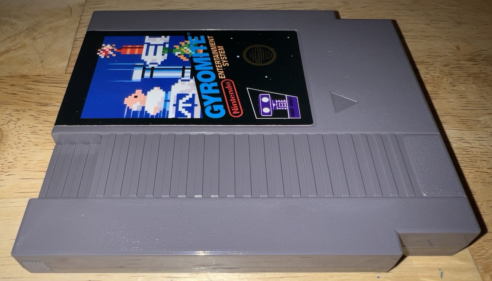 1985 Gyromite NES MATTE STICKER SEAL Hang-Tab NO CODES 1st BOX Nintendo TESTED!