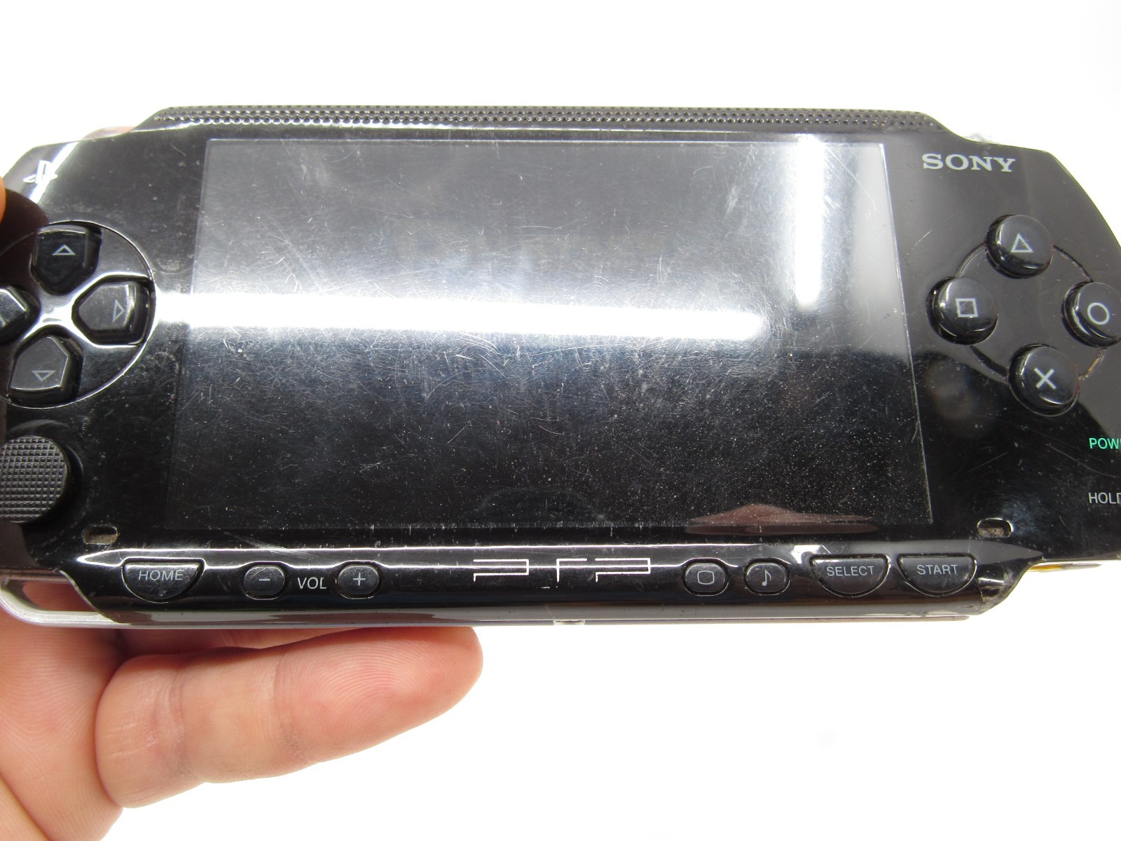 Black PSP 1001 w/ Battery 8 GB Card SD Card Adapter Phantasy Star Game Tested