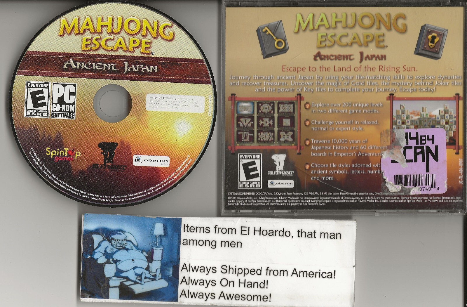 Mahjong Escape Ancient Japan in Jewel Case Good Condition