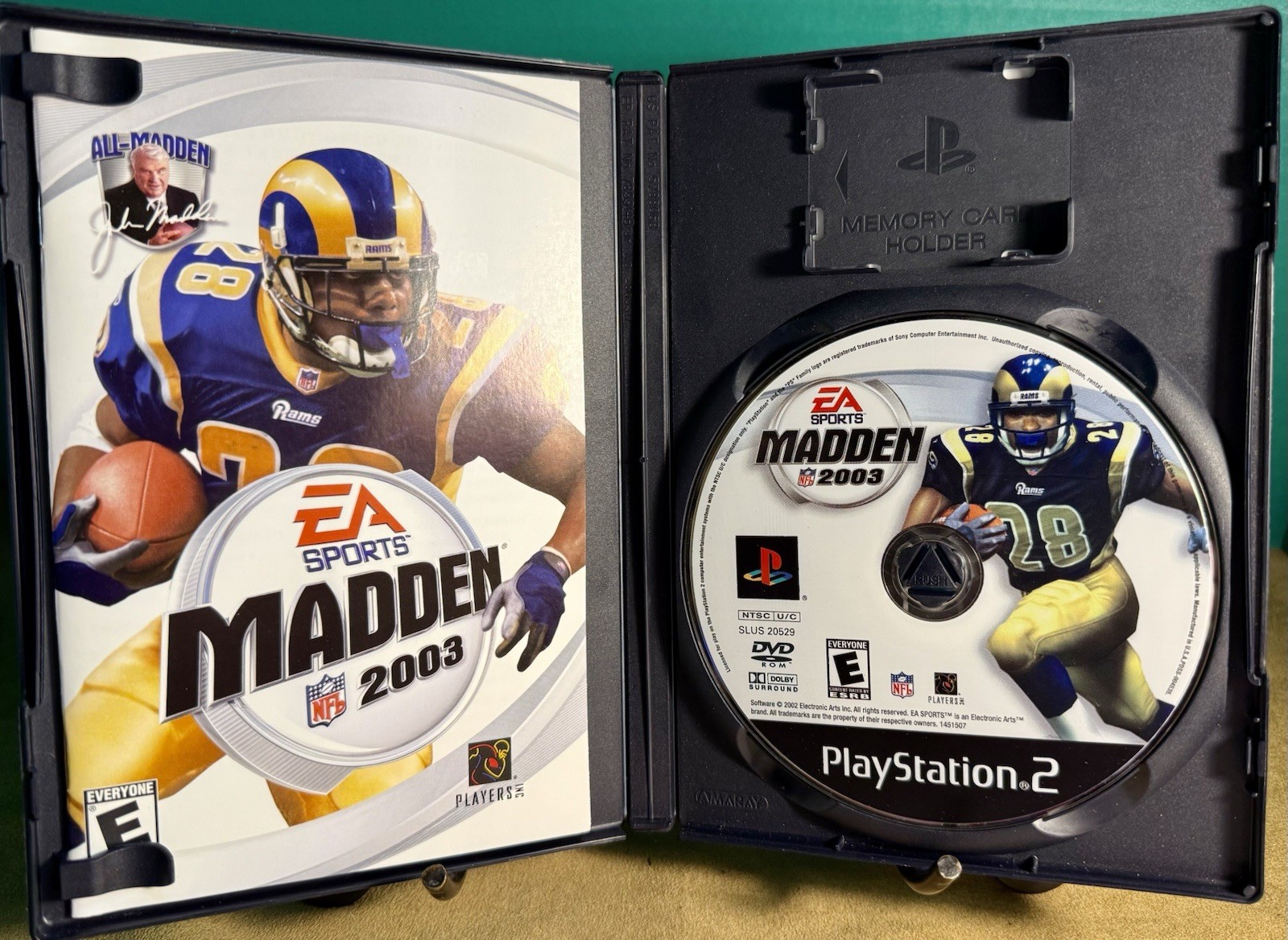 Play Station 2 EA Sports Madden 2003 – Disc & Booklet, Untested