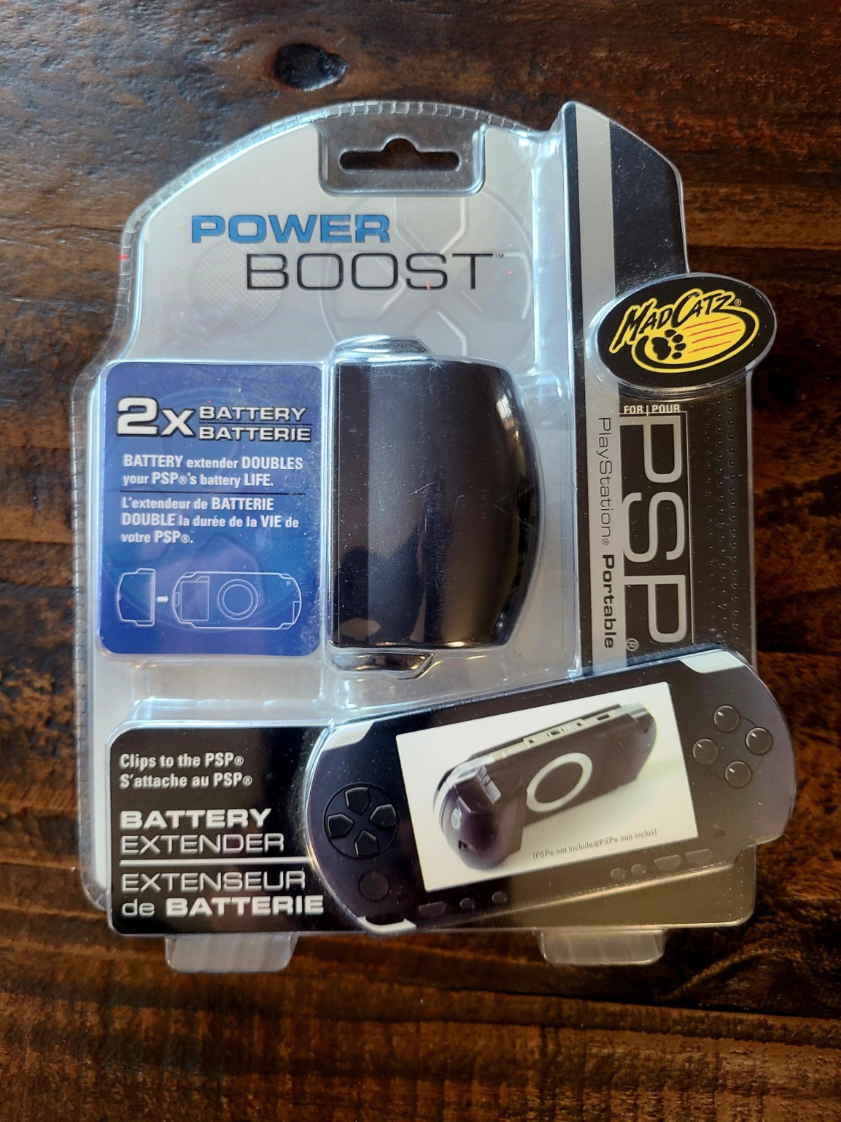 Madcatz PSP Power Booster Extended Battery Pack Extender NEW Mad Catz Sealed