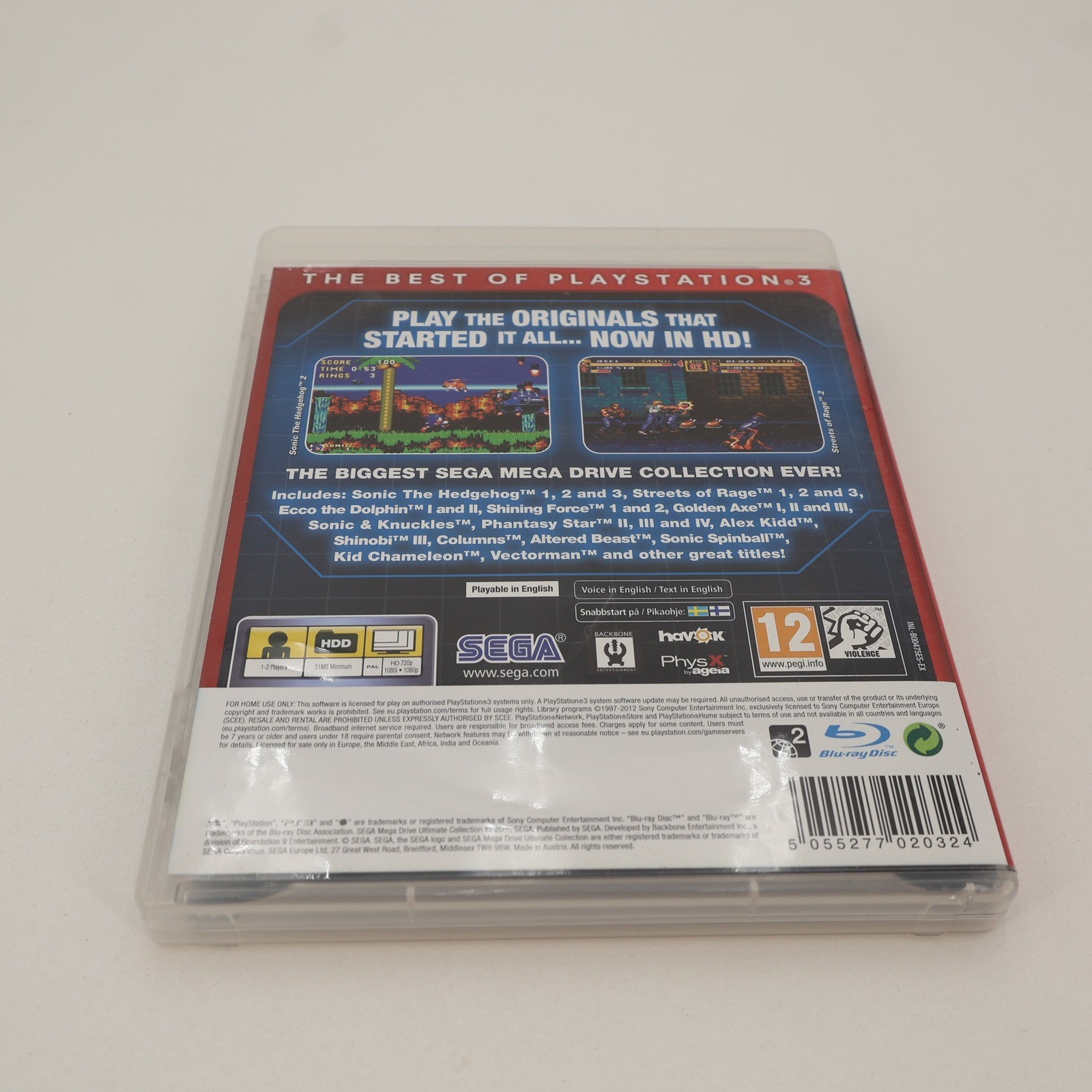 Sega Mega Drive Ultimate Collection Essentials Sony PS3 PAL BLES-00475 Complete