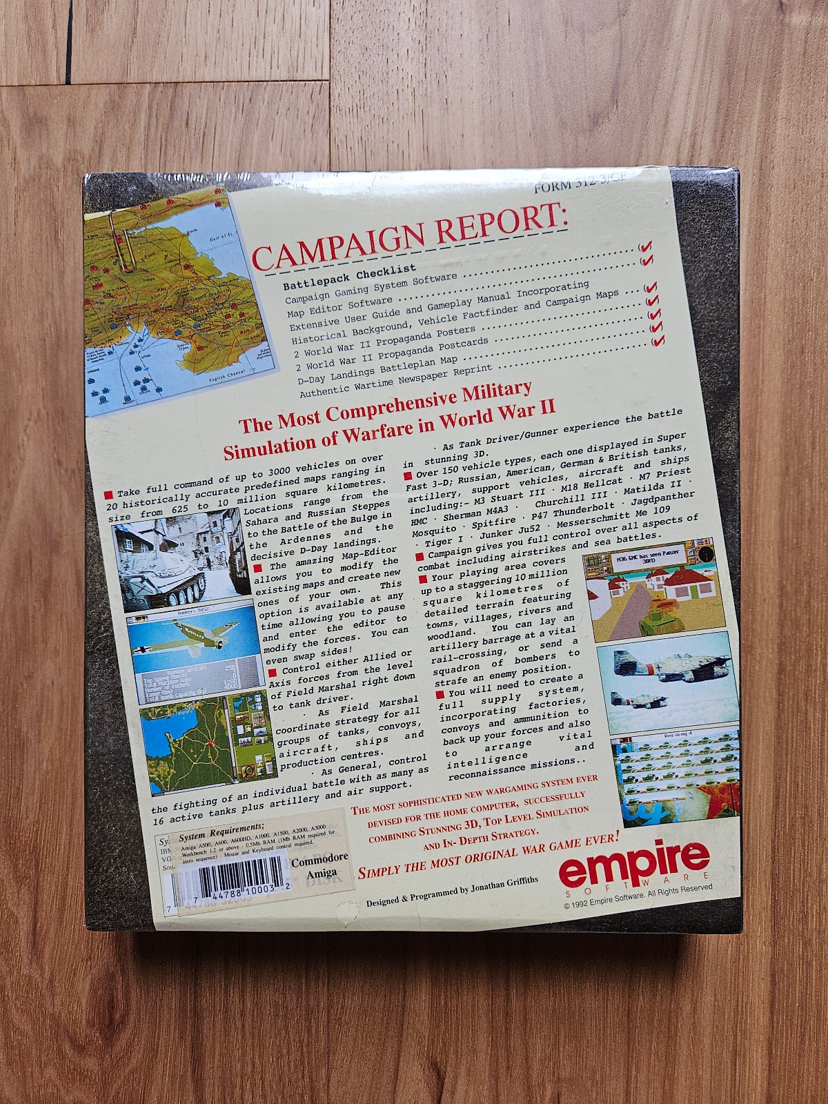 Campaign: Tactical & Strategic War Simulation (1992, Amiga, Empire) *SEALED*
