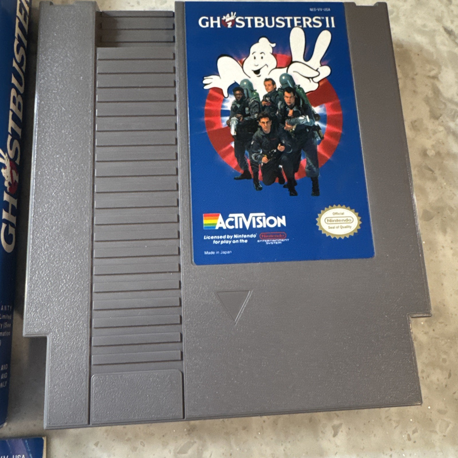 1990 Activision Nintendo Ghostbusters II 2 Works w/ Case & Manual Fast Ship
