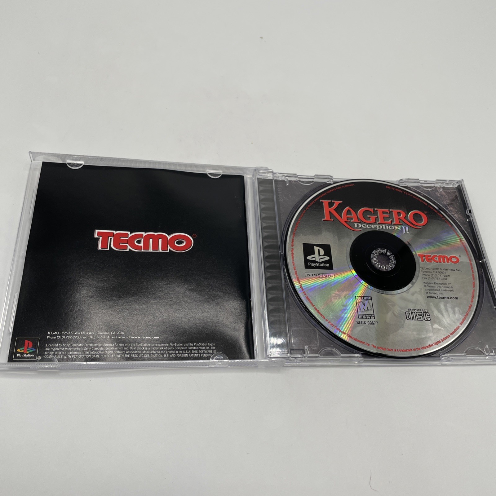 Tecmo’s Deception + Kagero + Dark Delusion 1-3 PS1 PlayStation 1 Lot Of 3 Games
