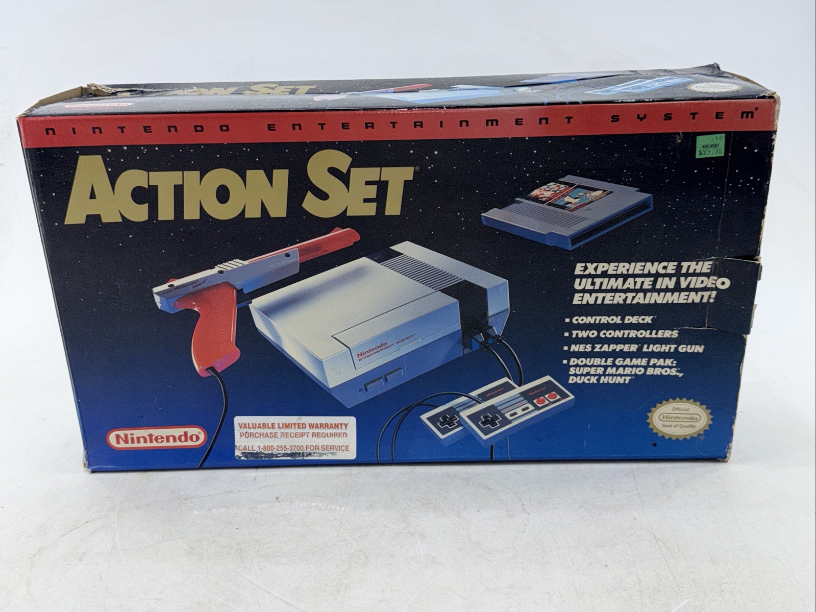 Oval Seal NES Action Set BOX ONLY Nintendo 1990 🔥