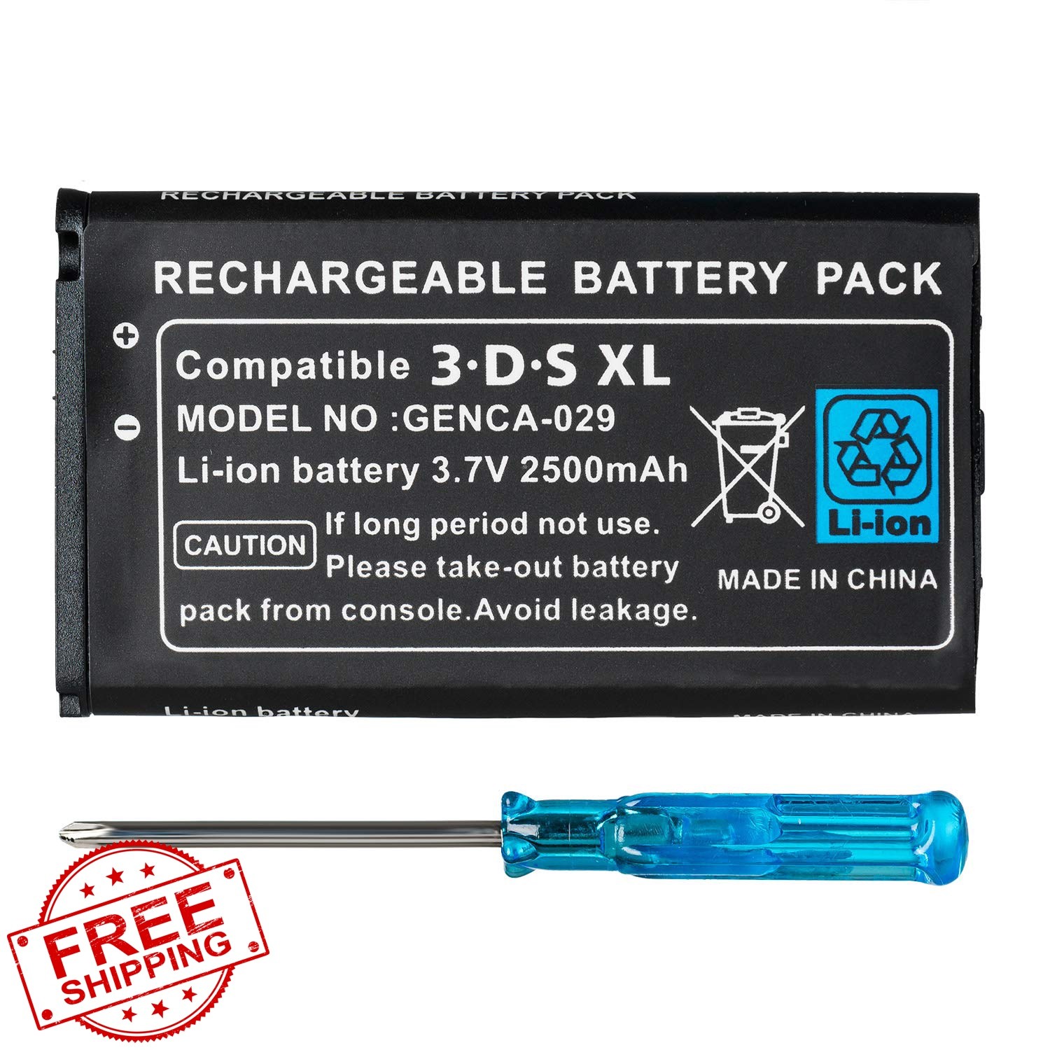 OSTENT 3DS LL XL Rechargeable Lithium-ion Battery Tool Kit