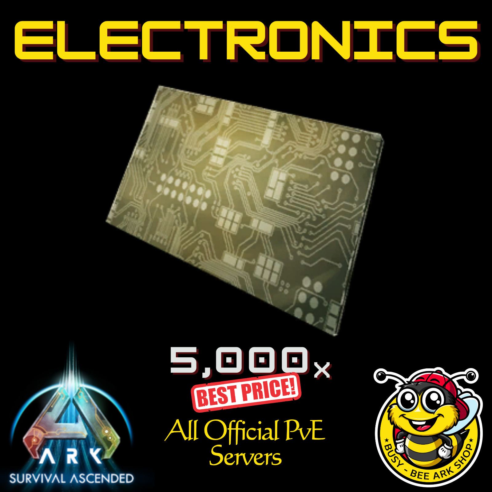 ARK Survival Ascended PVE Best Price ELECTRONICS 5k-DEDI PC/XBOX/PS5 ASA