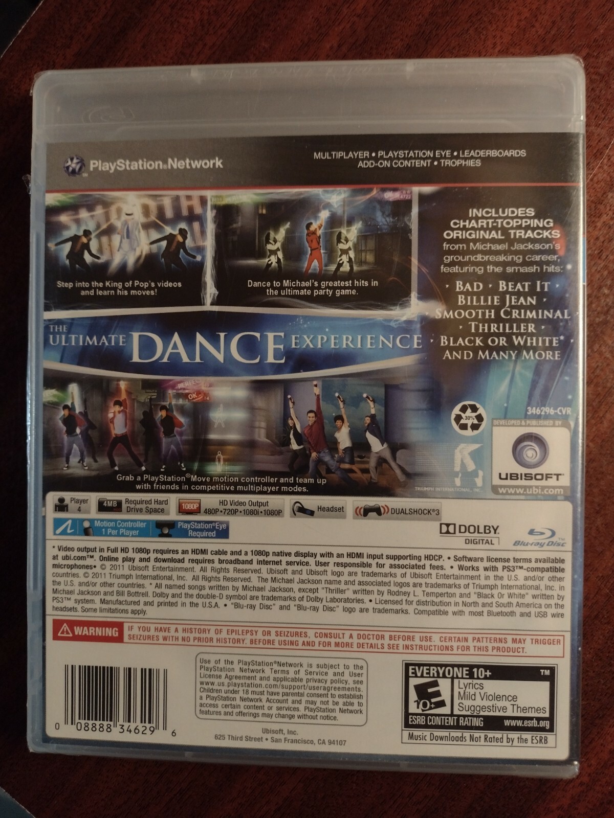 PS3 Michael Jackson The Experience with Exclusive Bonus Track Playstation 3