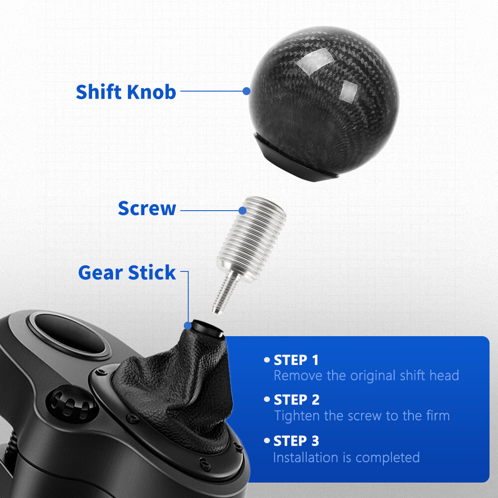 SHIFT KNOB MOD for Logitech G27 G29 G920 G923 Shifter (ADAPTER IS INCLUDED)
