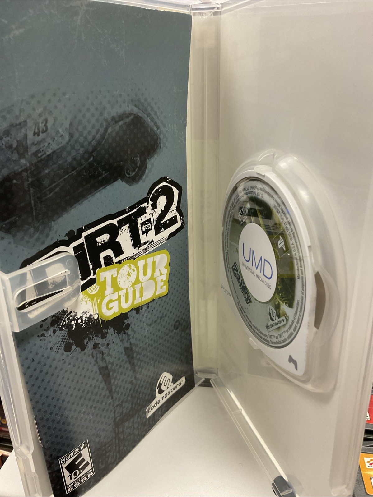PSP PLAYSTATION DIRT 2 II TWO GAME COMPLETE CIB Used Sony PlayStation Portable