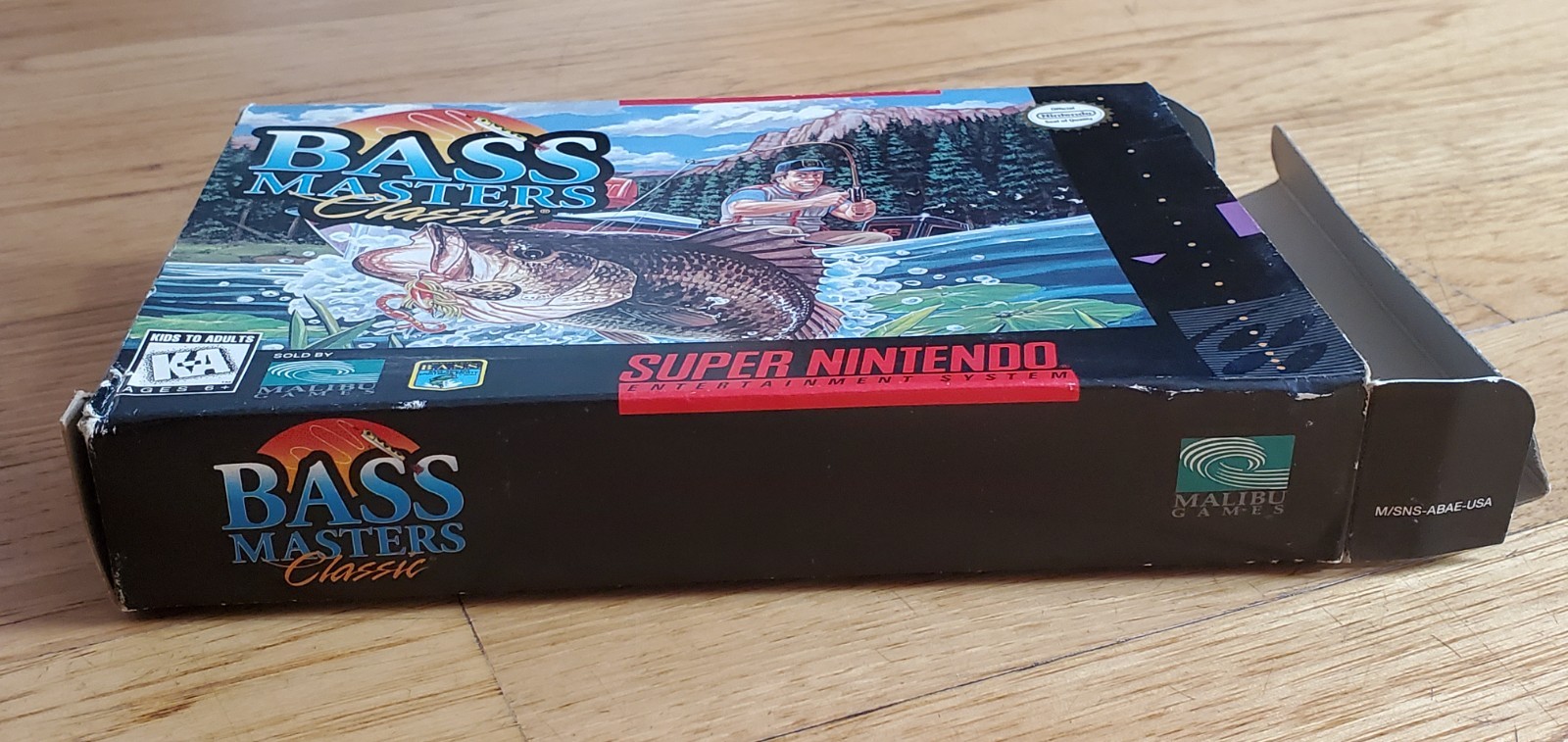 Bass Masters Classic Super Nintendo SNES Complete in Box CIB Manual & Inserts !!