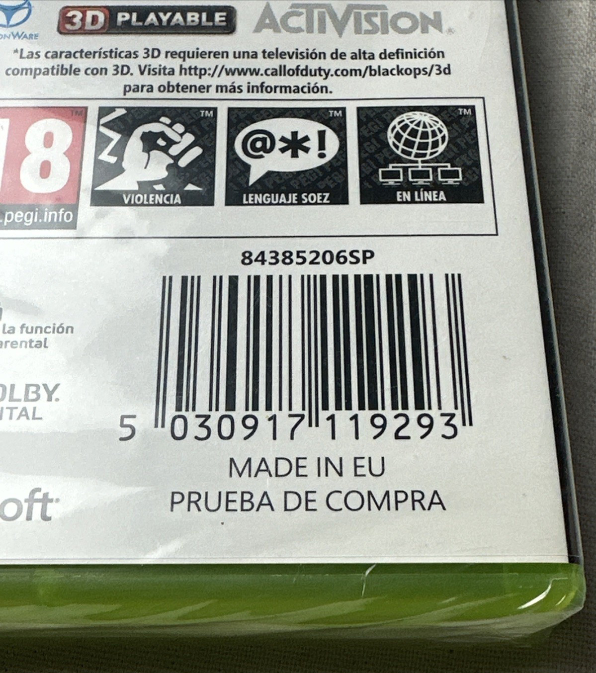 Sealed NEW Call Of Duty Black Ops II 2 XBOX 360 European Version PAL Spain WoW!!