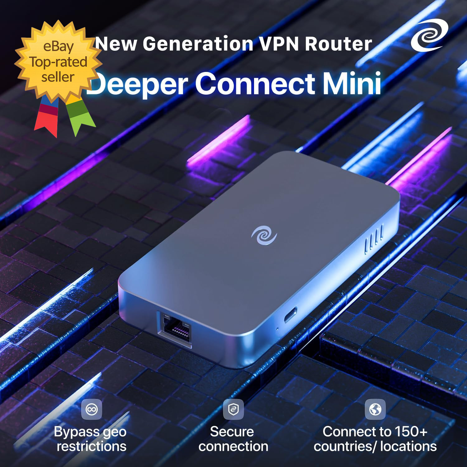 Deeper Connect Mini Basic VPN Router for Home Use Simple Secure Wi-Fi Device
