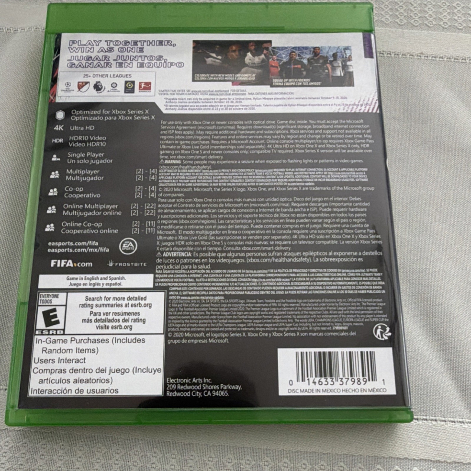 Electronic Arts FIFA 21 Xbox Series X Sports Multiplayer Online Playability