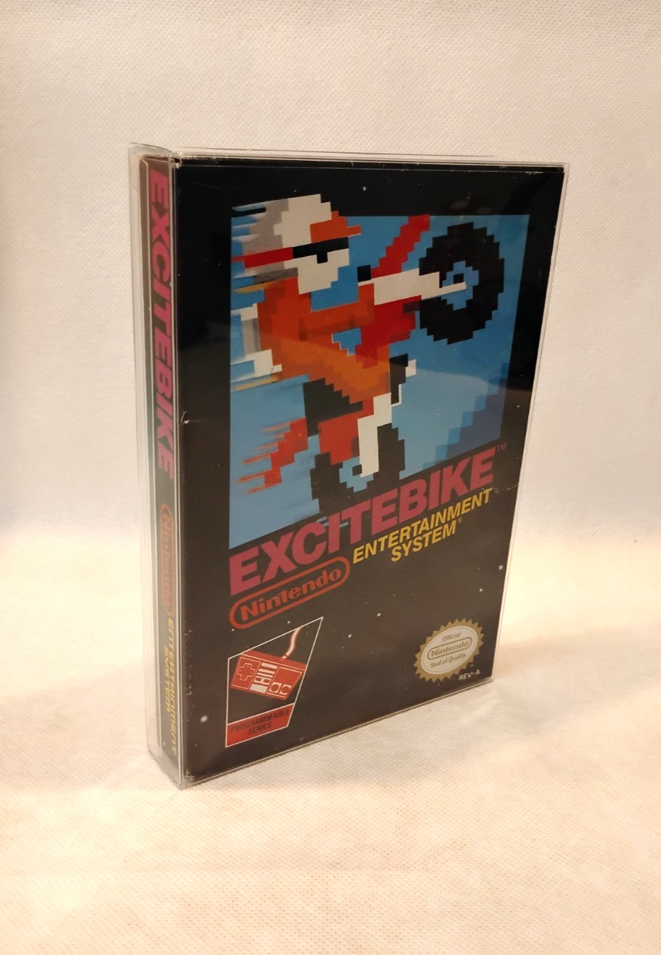 Excitebike, 1985 NES Nintendo, CIB oval seal USA, physical game, tested working