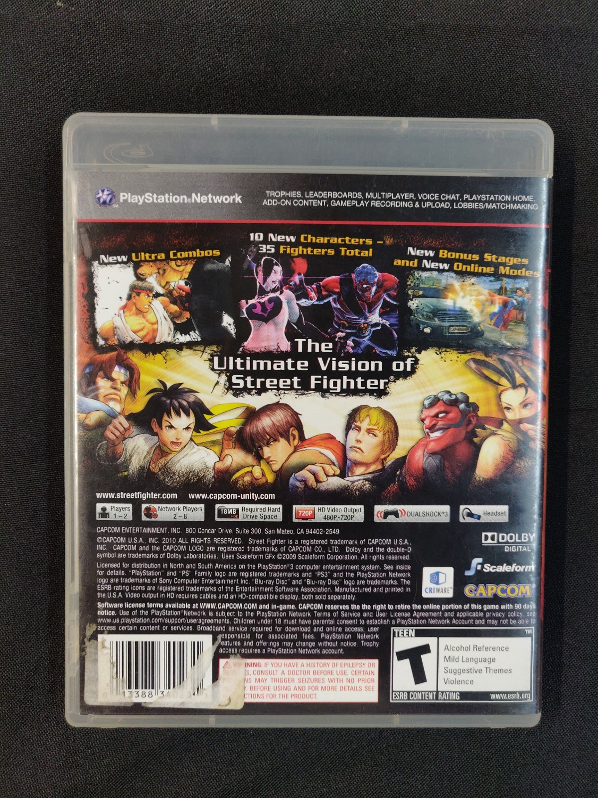 Super Street Fighter IV – PlayStation 3 / CAPCOM – No Manual – UNTESTED – 2010
