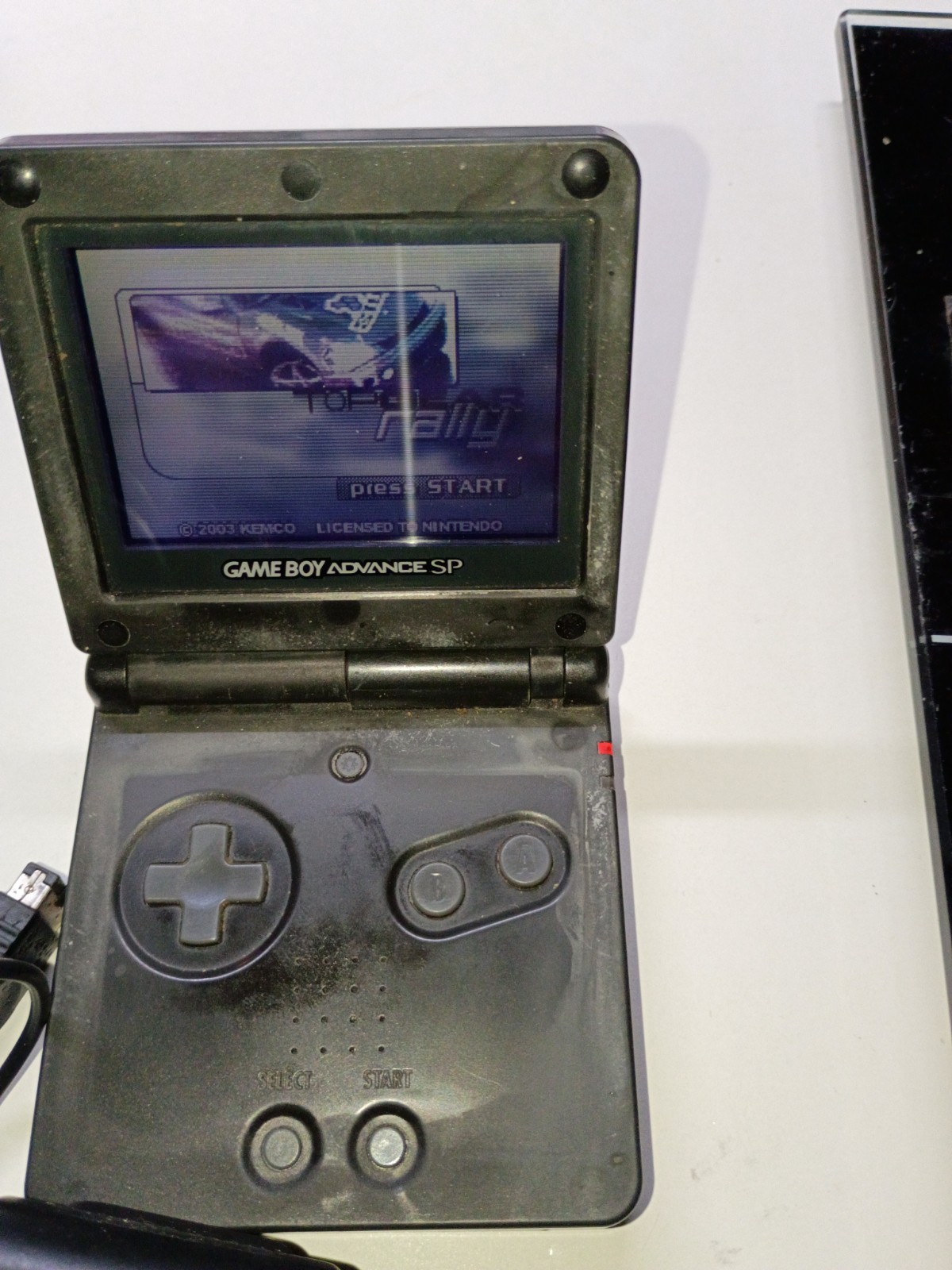 Nintendo Game Boy Advance SP AGS-001 Handheld Console w/ AC Adapter +1 game