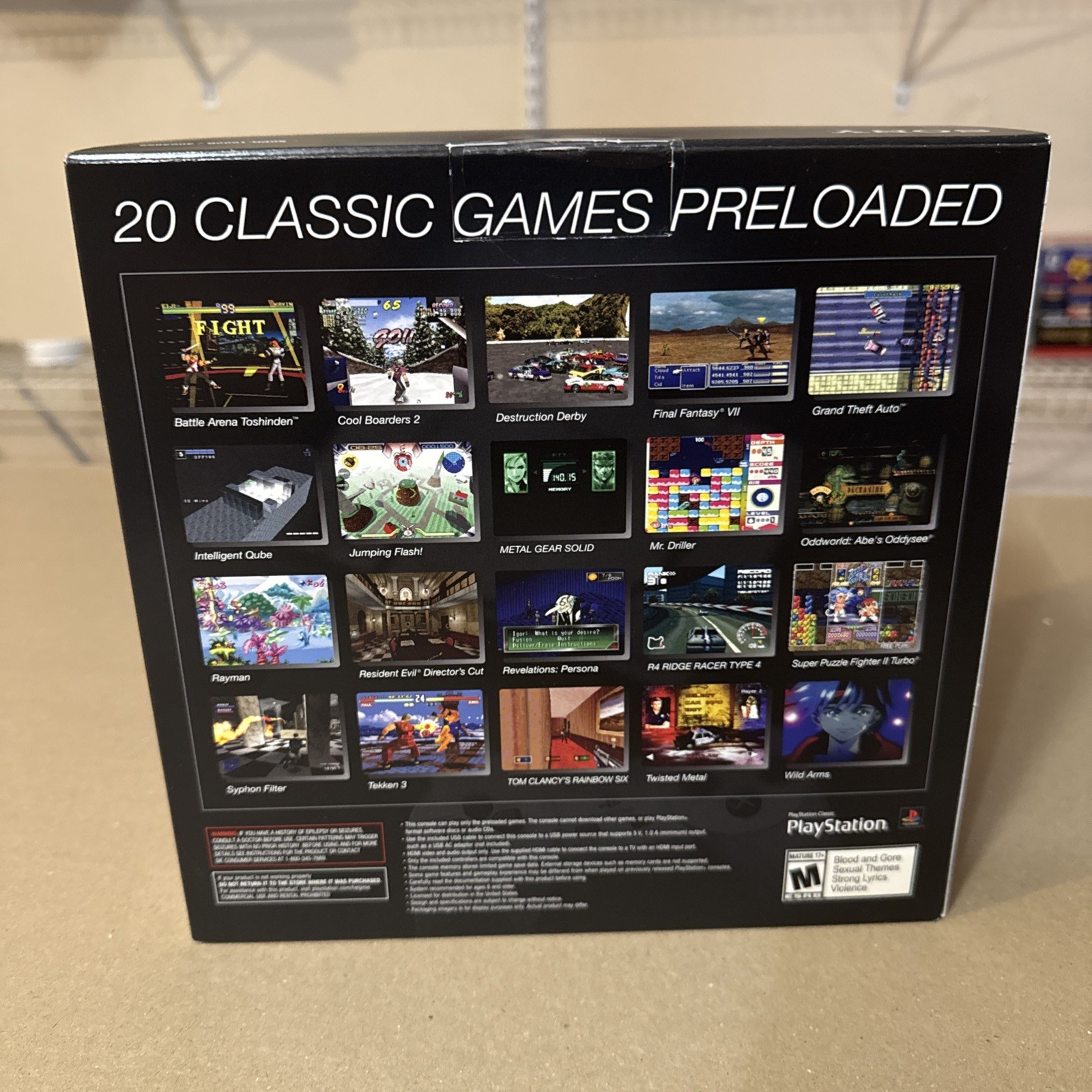 Sony PlayStation 1 PS1 Mini Classic Gray Console Brand New Sealed In Box Authent