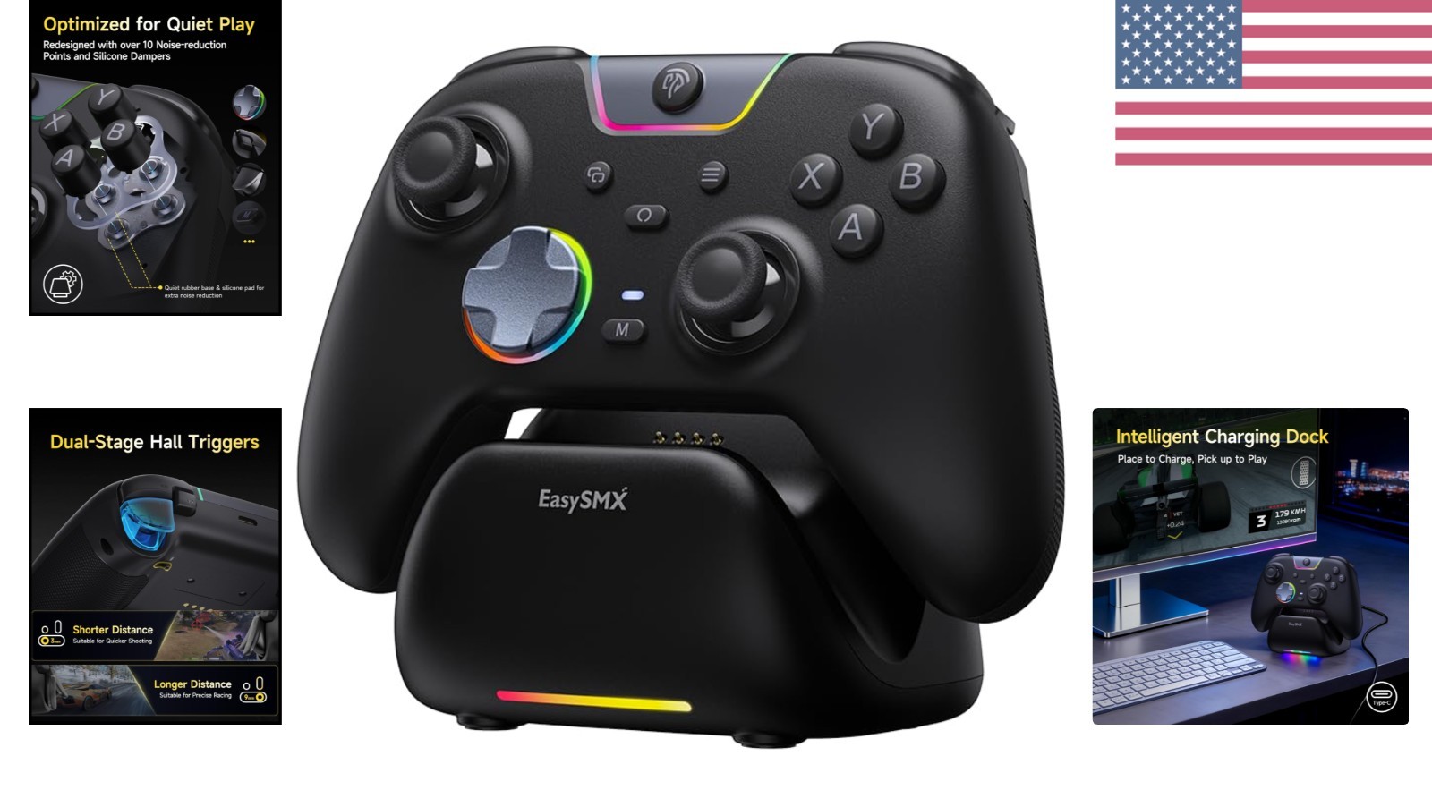 X05Pro Wireless Controller – Dual-Stage Triggers, Hall Effect Joysticks