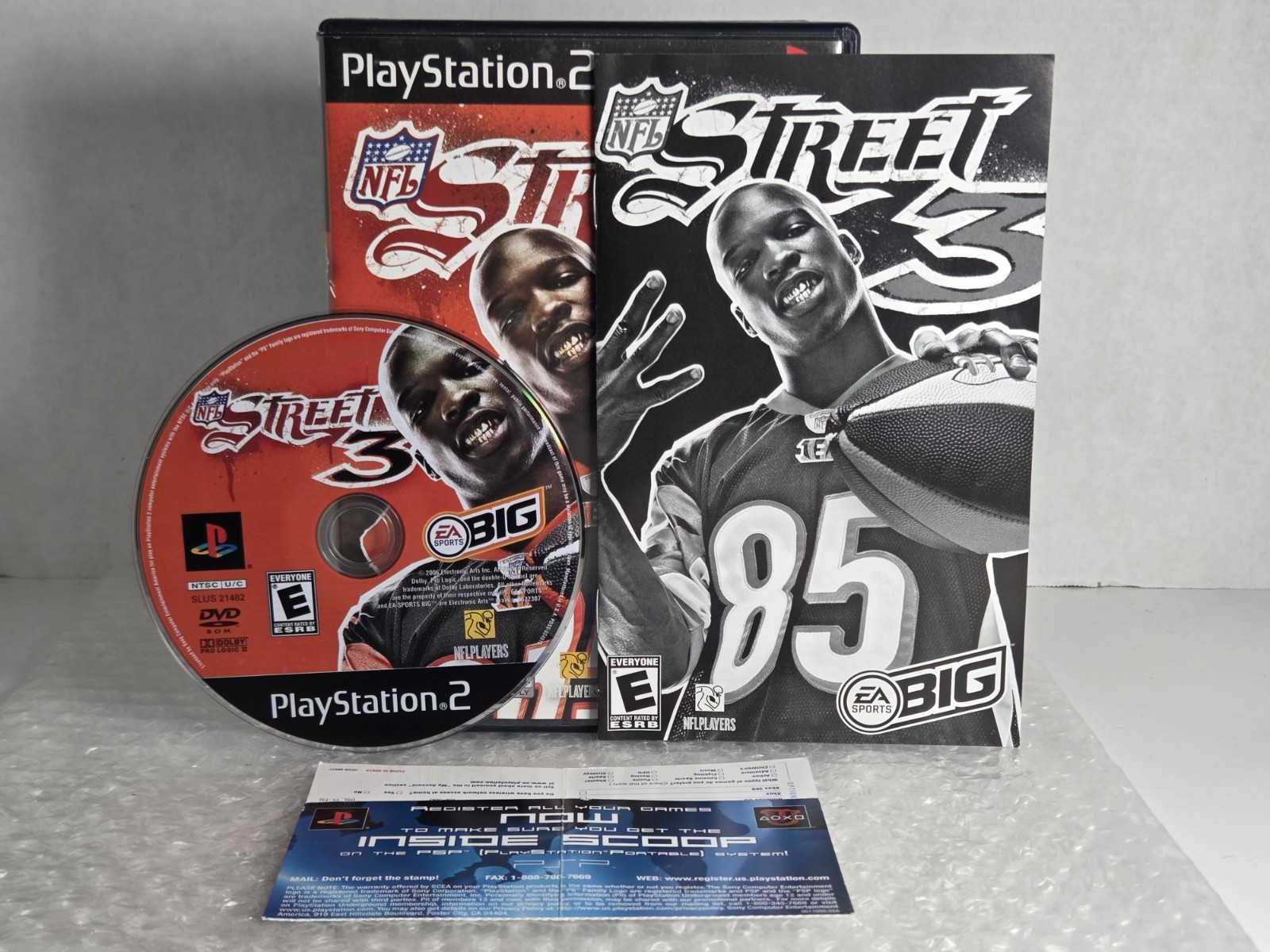 NFL Street 3 PS2 Sony PlayStation 2 Complete In Box CIB Tested EA Sports Big OEM