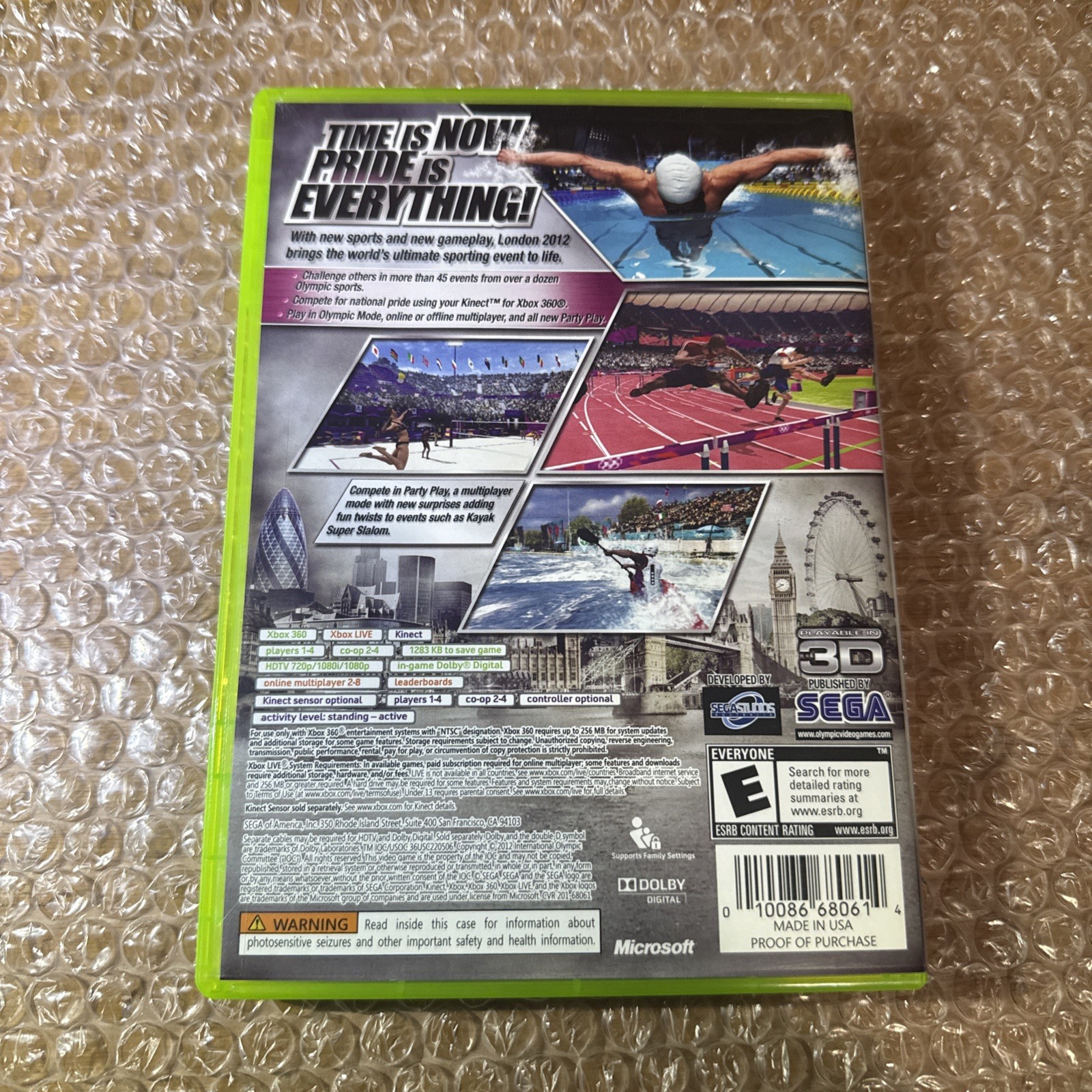 London 2012 (Microsoft Xbox 360, 2012) Tested & Working Olympics