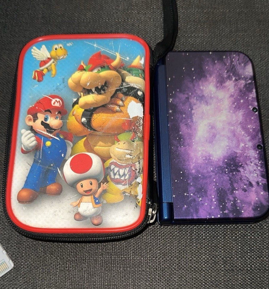 Nintendo 3DS XL Galaxy Edition Handheld System (Great Condition) (NO STYLUS)