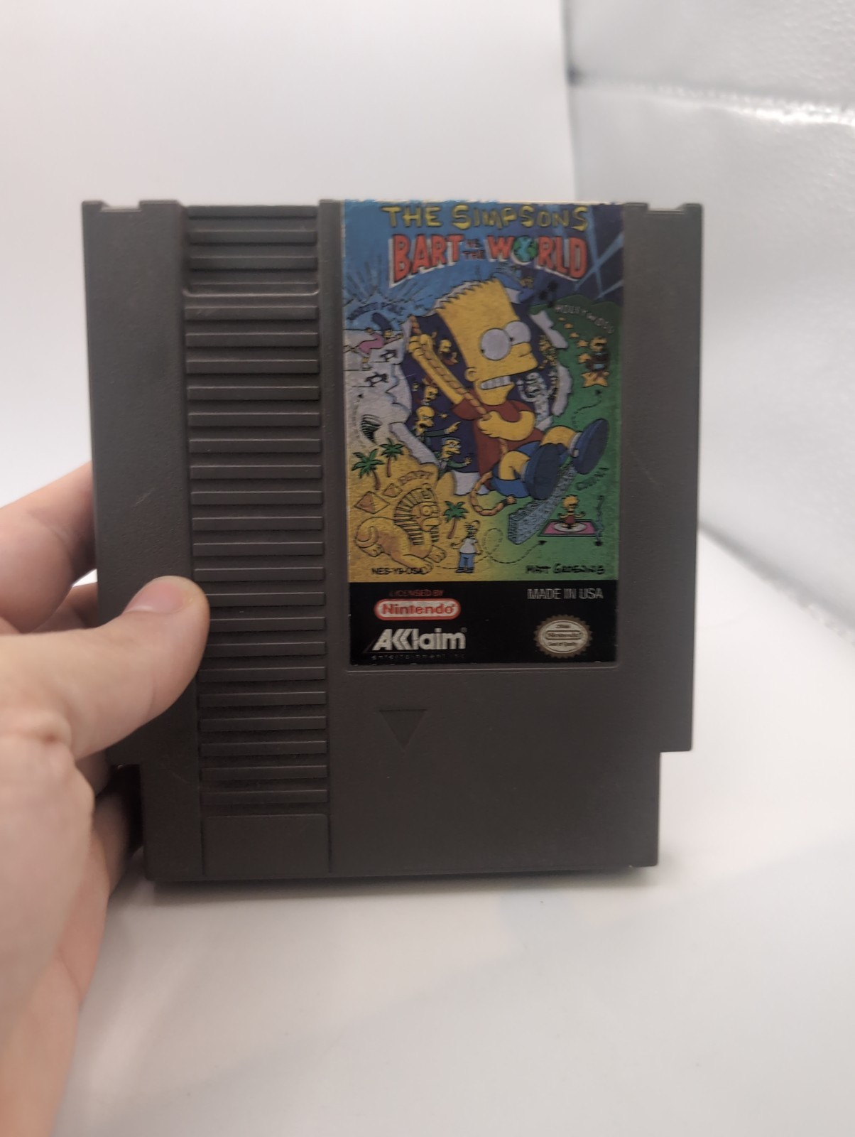 The Simpsons Bart vs. the World Nintendo Entertainment System NES Authentic