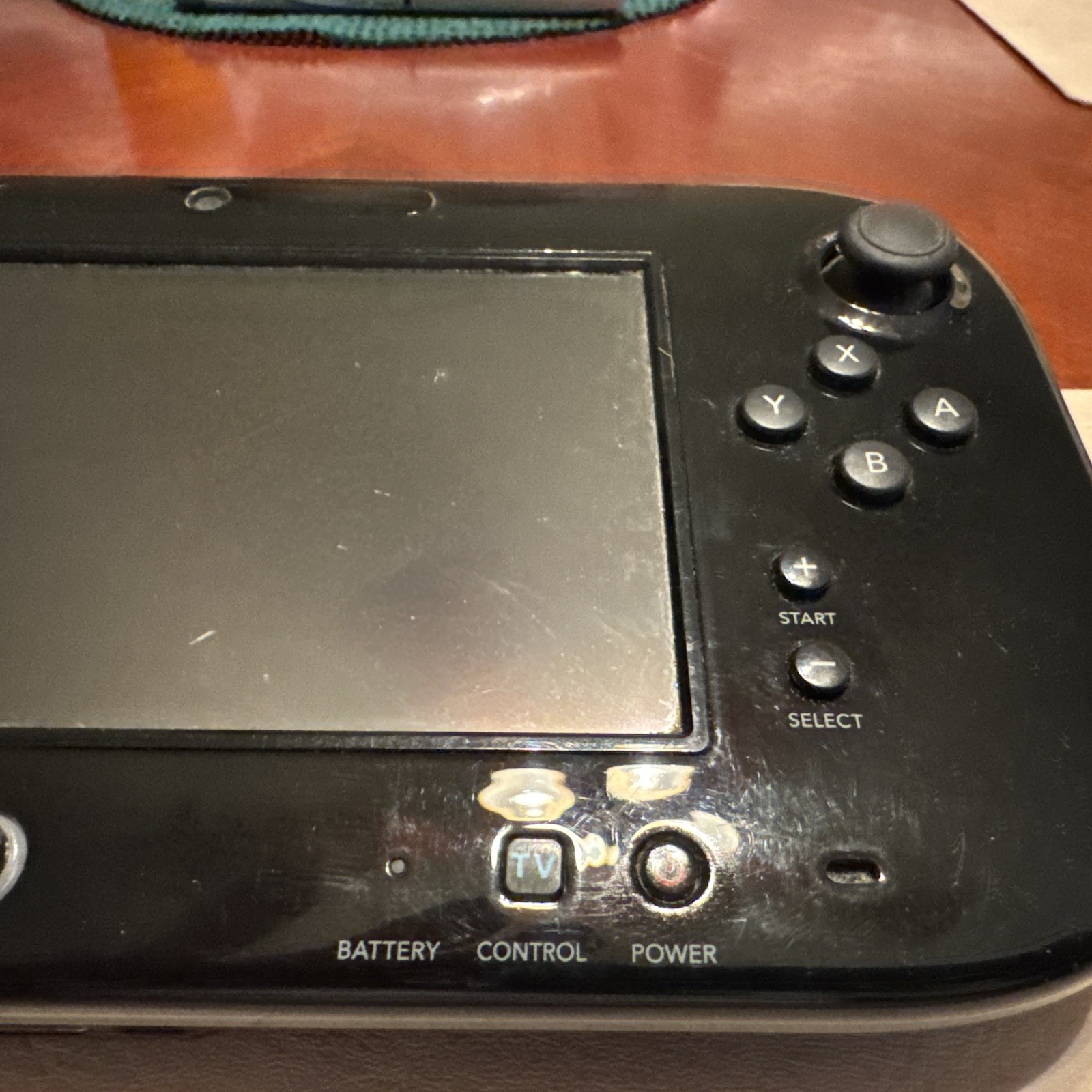 Nintendo Wii U Black Gamepad Untested No Charger