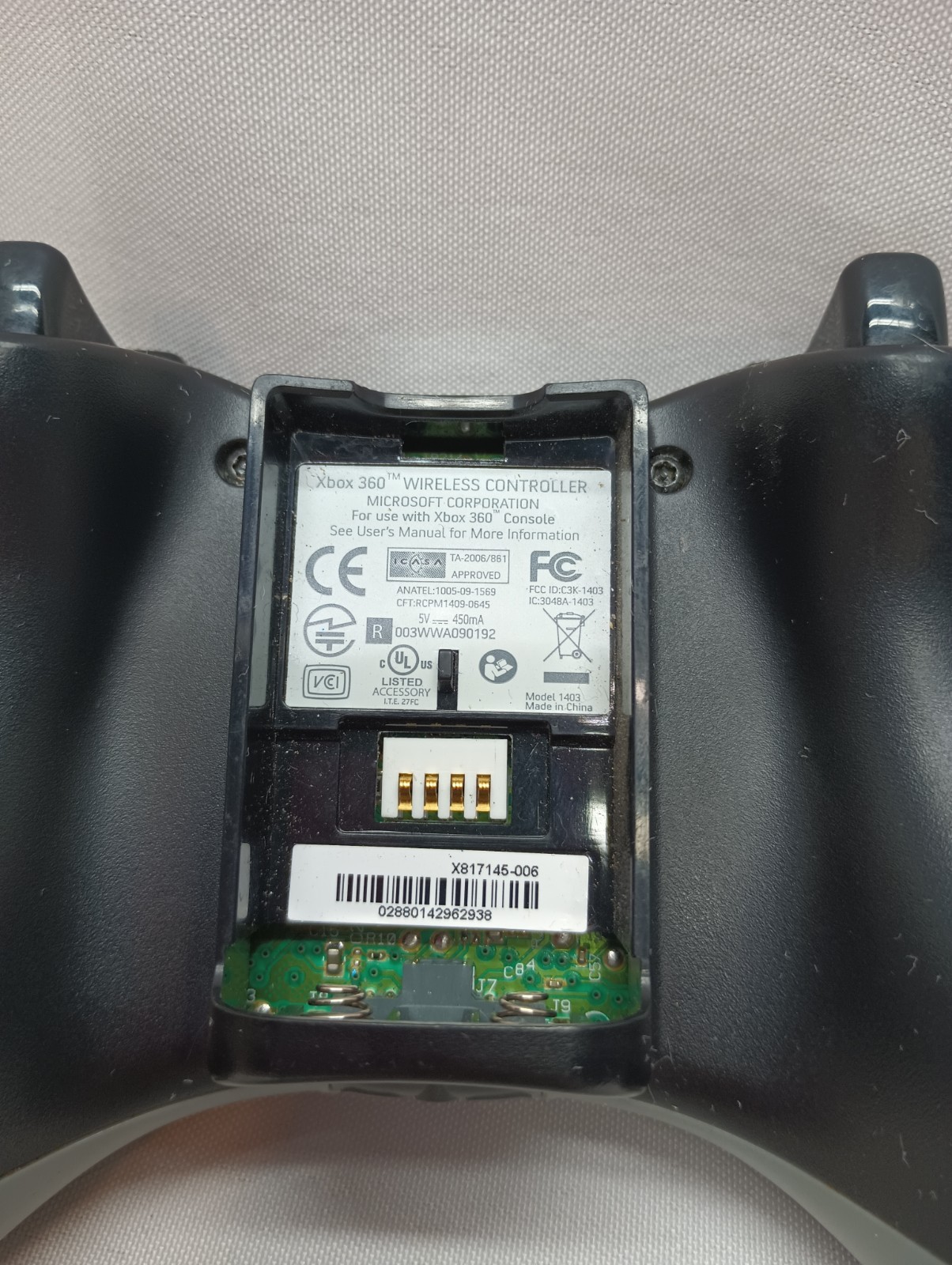 OEM Microsoft Xbox 360 Black Grey Wireless Control