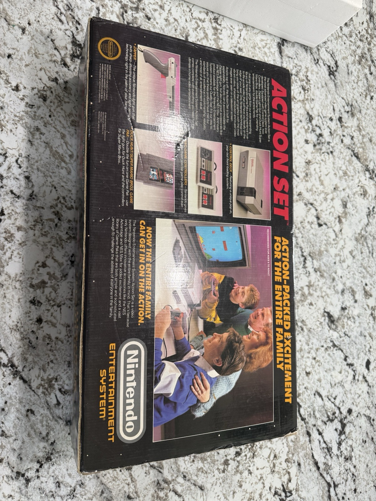 Nintendo NES Action Set Home Console- Complete In Box