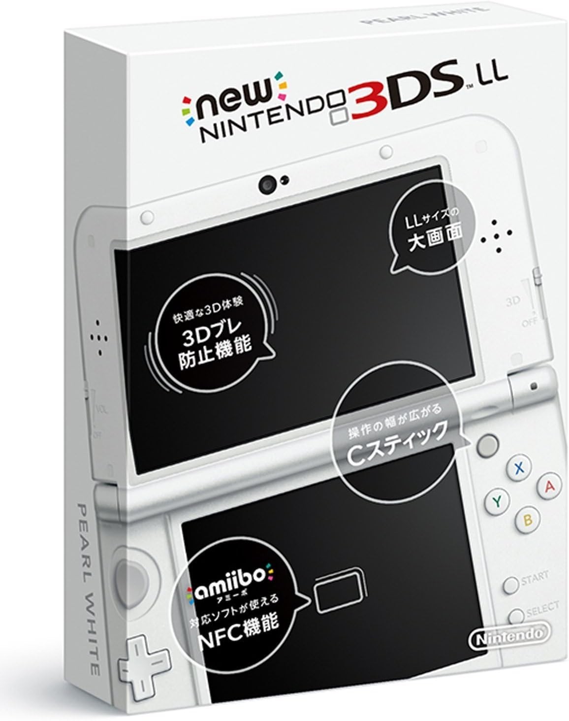 NEW Nintendo 3DS XL LL Pearl White Console with Box From Japan Tested