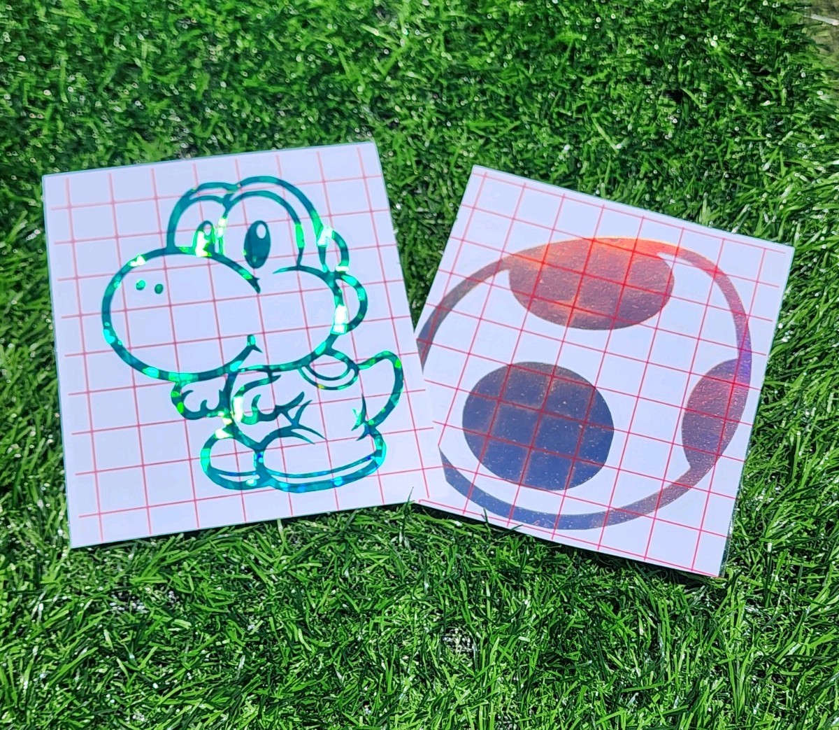 Yoshi Egg Combo Vinyl Decal Sticker, 5 inches Car/Truck Nintendo Super Mario
