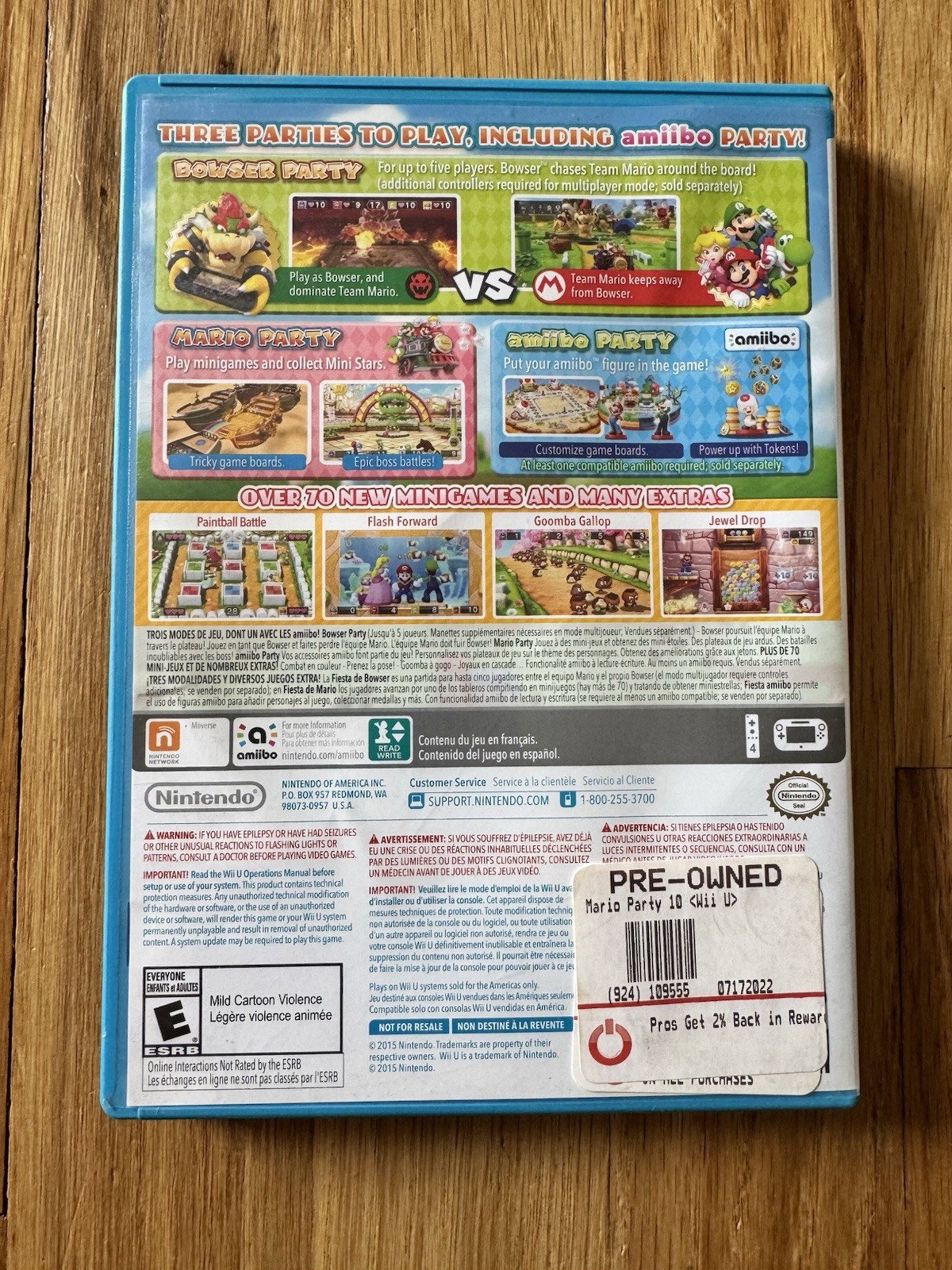 Mario Party 10 (Wii U, 2015) CIB. Tested