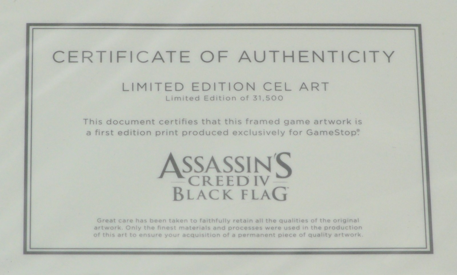 Assassins Creed IV Limited Edition PC + Worn Pirate Flag, Cel Art & Collectibles