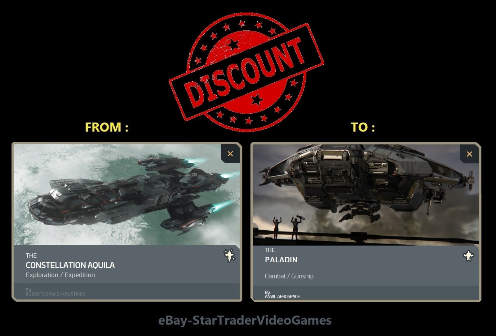STAR CITIZEN – SHIP UPGRADE CONSTELLATION AQUILA TO PALADIN