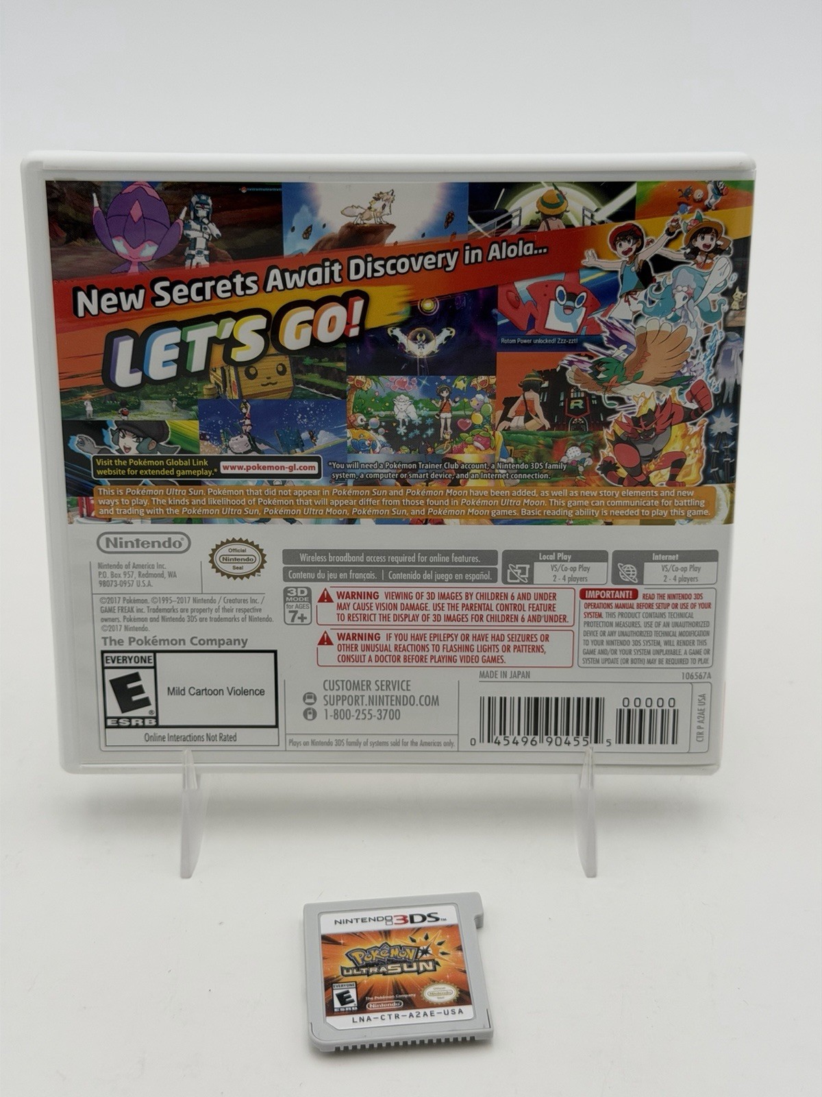 Pokemon Ultra Sun – Nintendo 3DS – Game Cartridge & Case