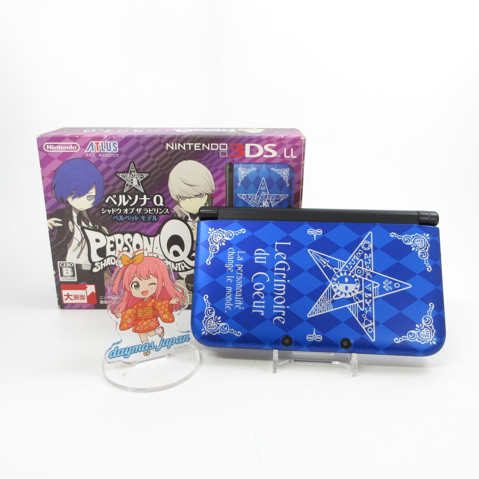 【Very Good】Nintendo 3DS LL XL Persona Q Console Japanese Edition #DEN08/0613/03