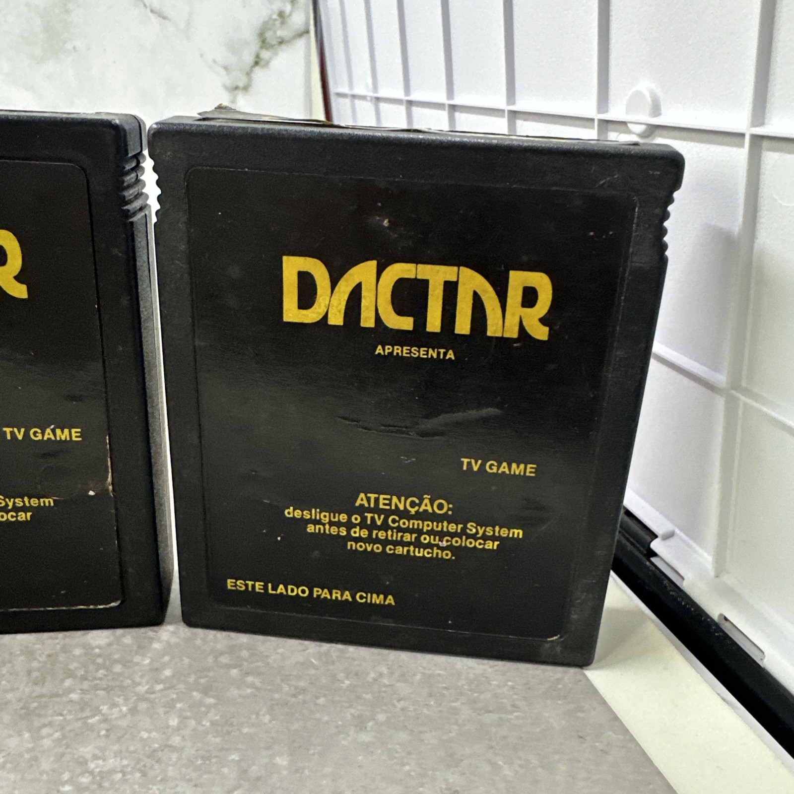 4x dactar carts atari 2600 brazil / south america commando gran prix tennis mult