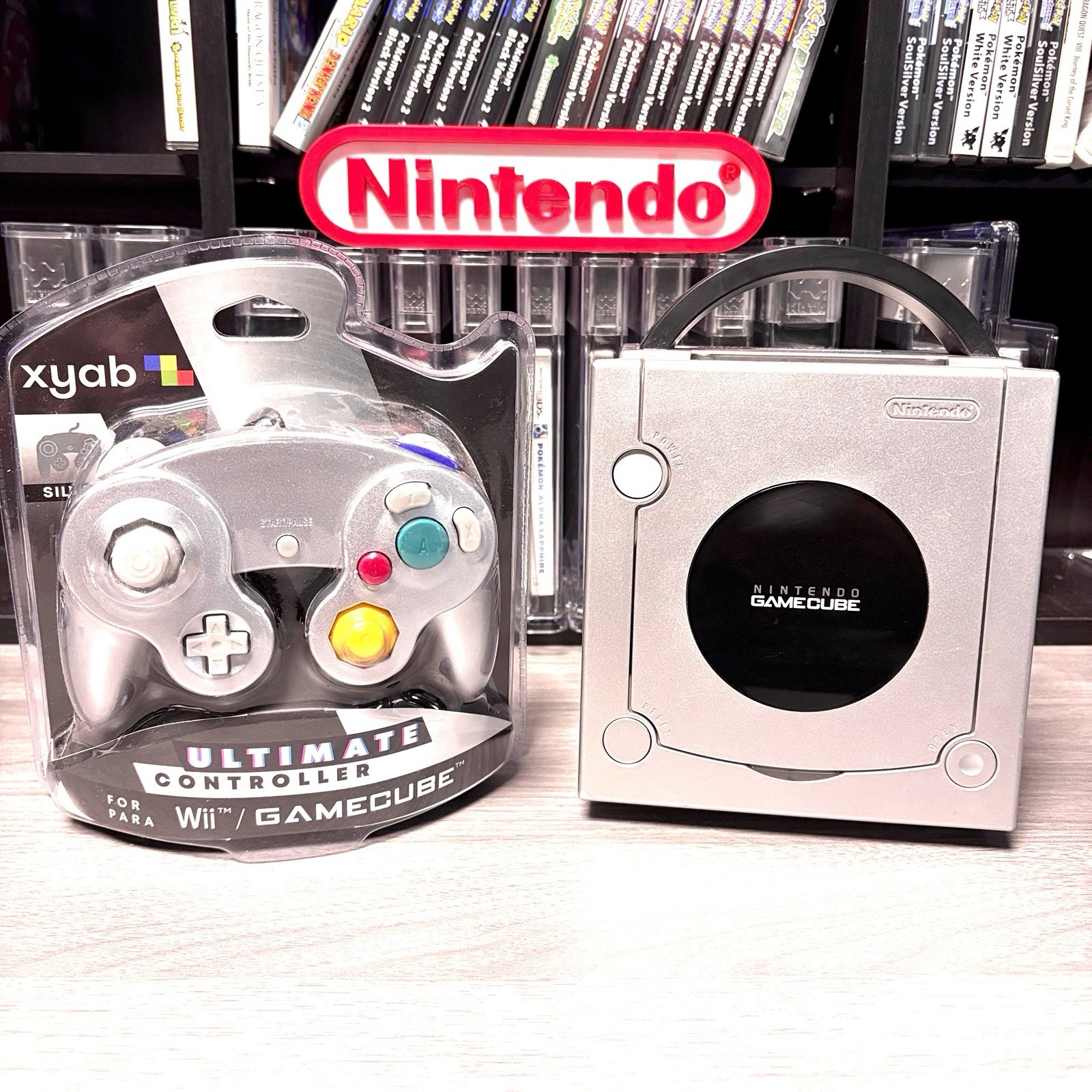 Platinum Nintendo GameCube Console Bundle System w New Controller & Hookups 1