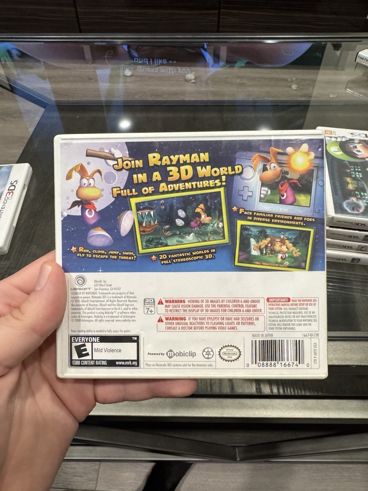 Ubisoft Rayman 3D (Nintendo 3DS, 2011) NTSC-U/C E-Everyone Manual Included