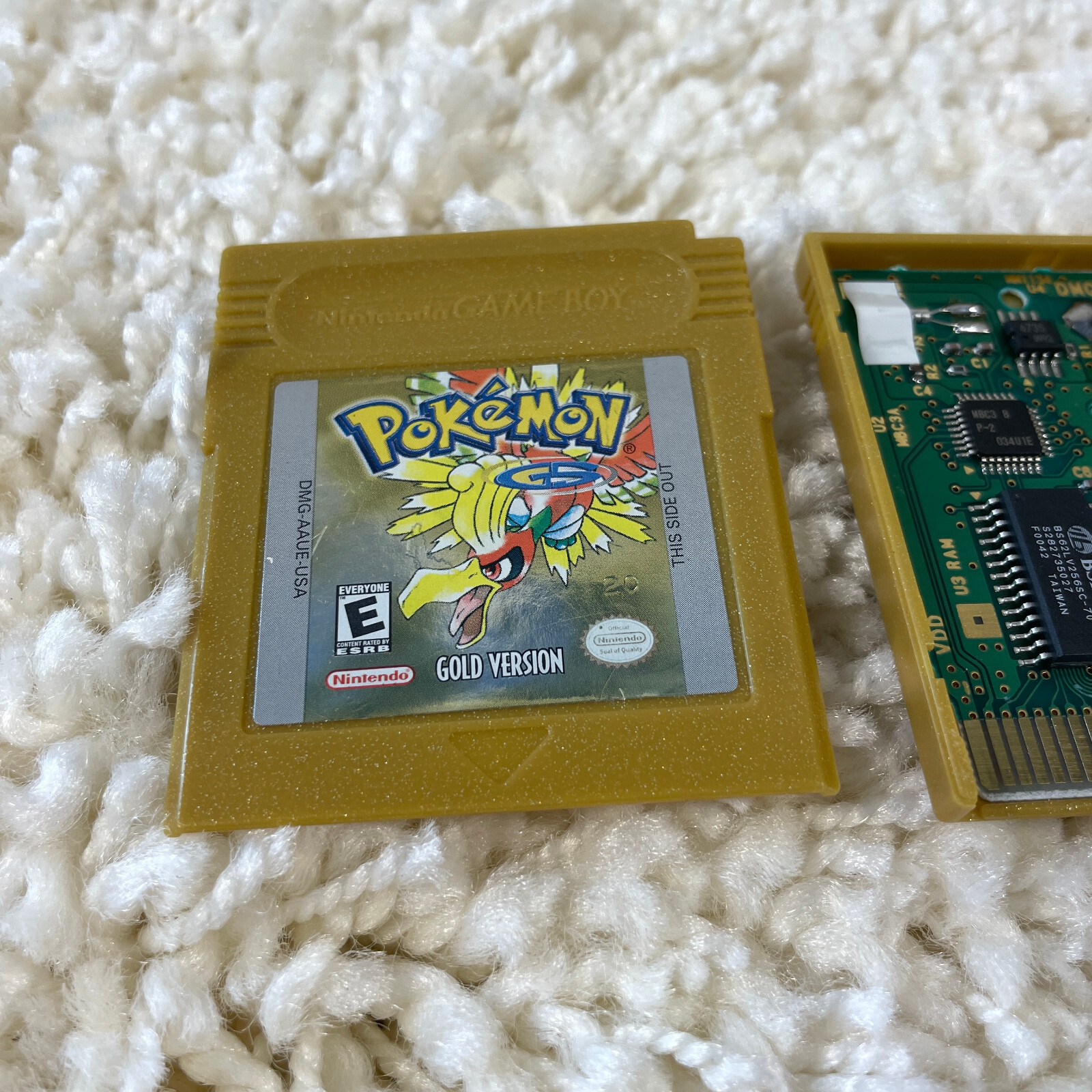 Pokemon Gold Version (Nintendo Game Boy Color, 2000) GBC Authentic New Battery