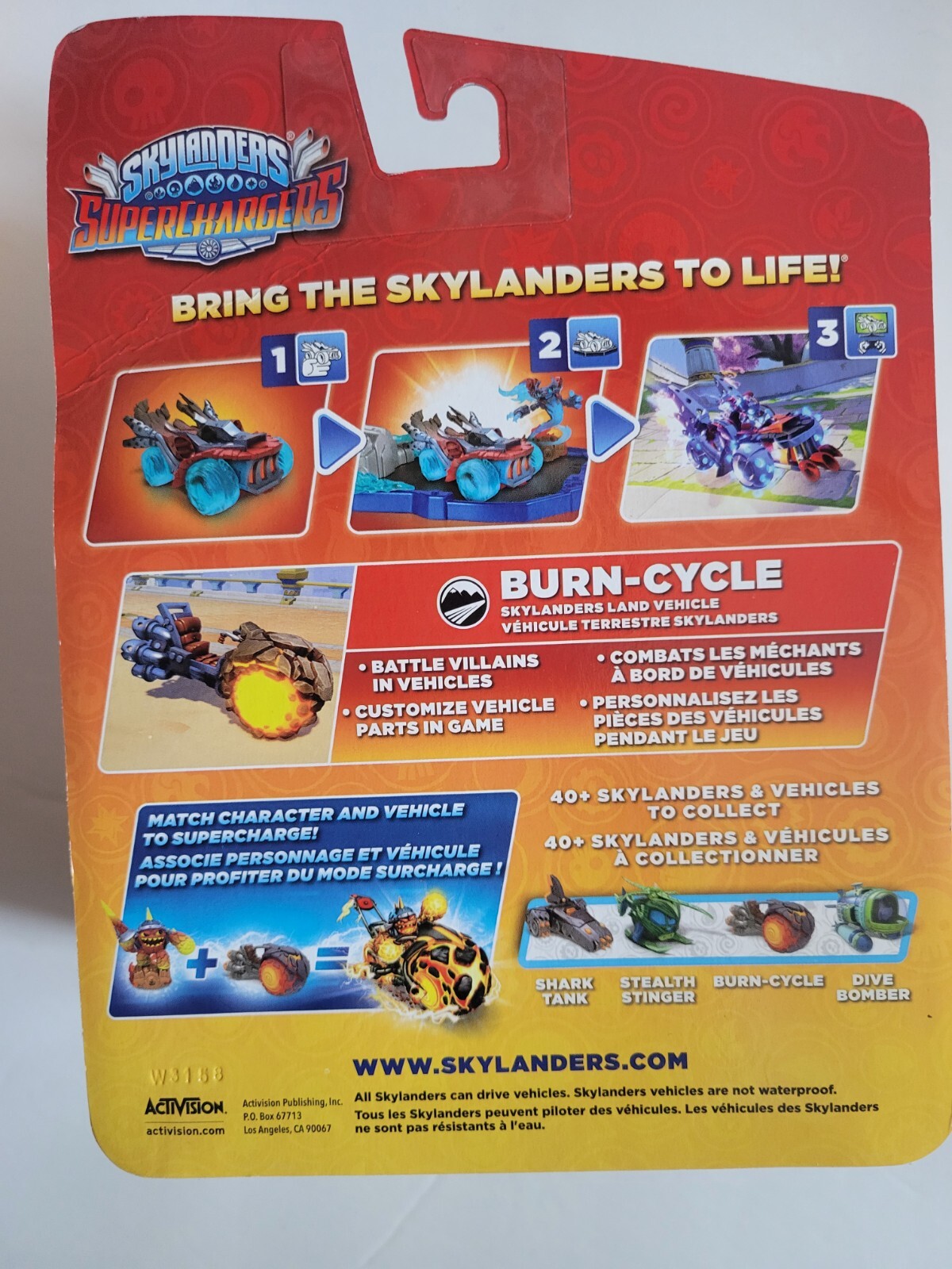 Activision, Burn Cycle, Skylanders Super Chargers Vehicle Pack NIB
