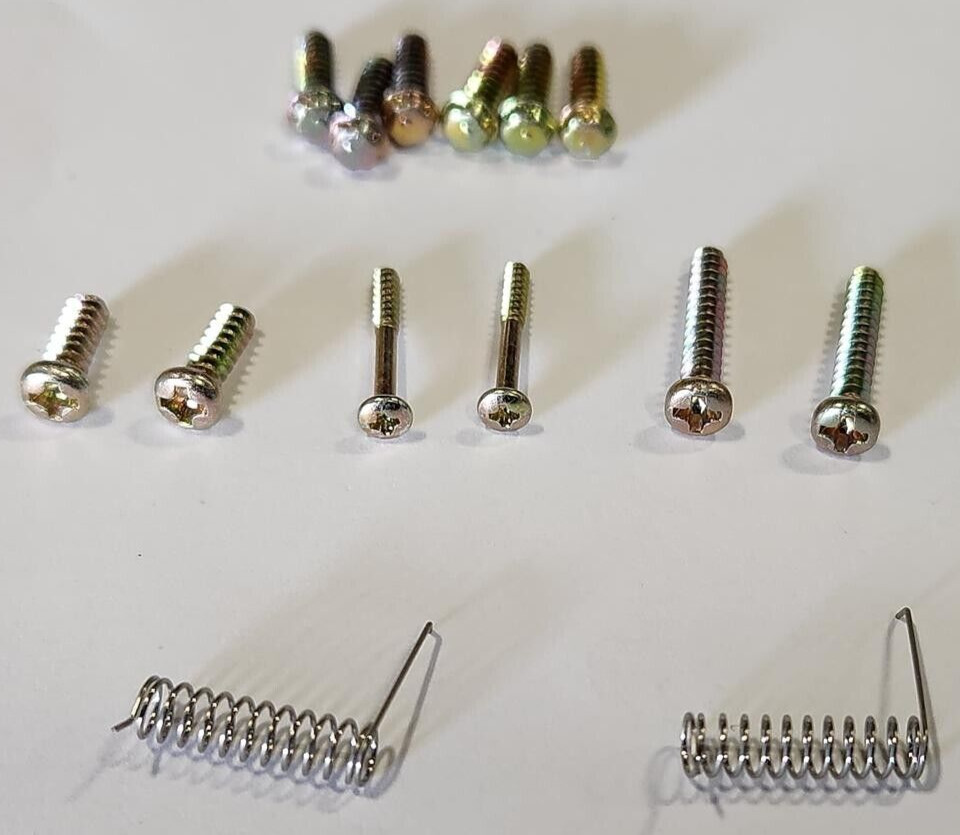 Security Bit Screw Set for Nintendo 64 N64 Housing Game System Console springs