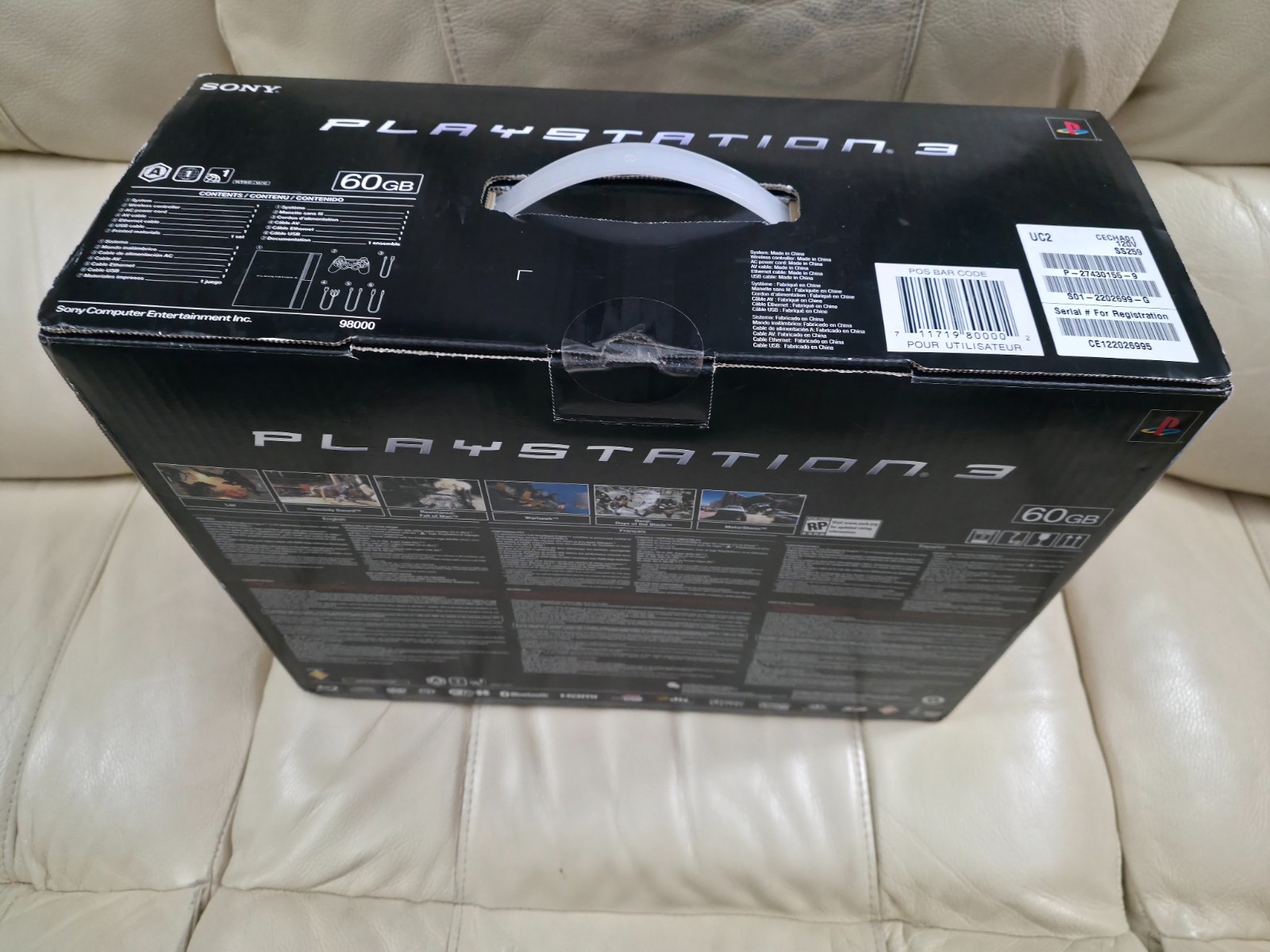 New Sealed PlayStation 3 PS3 60GB Backwards Compatible US Launch Console CECHA01