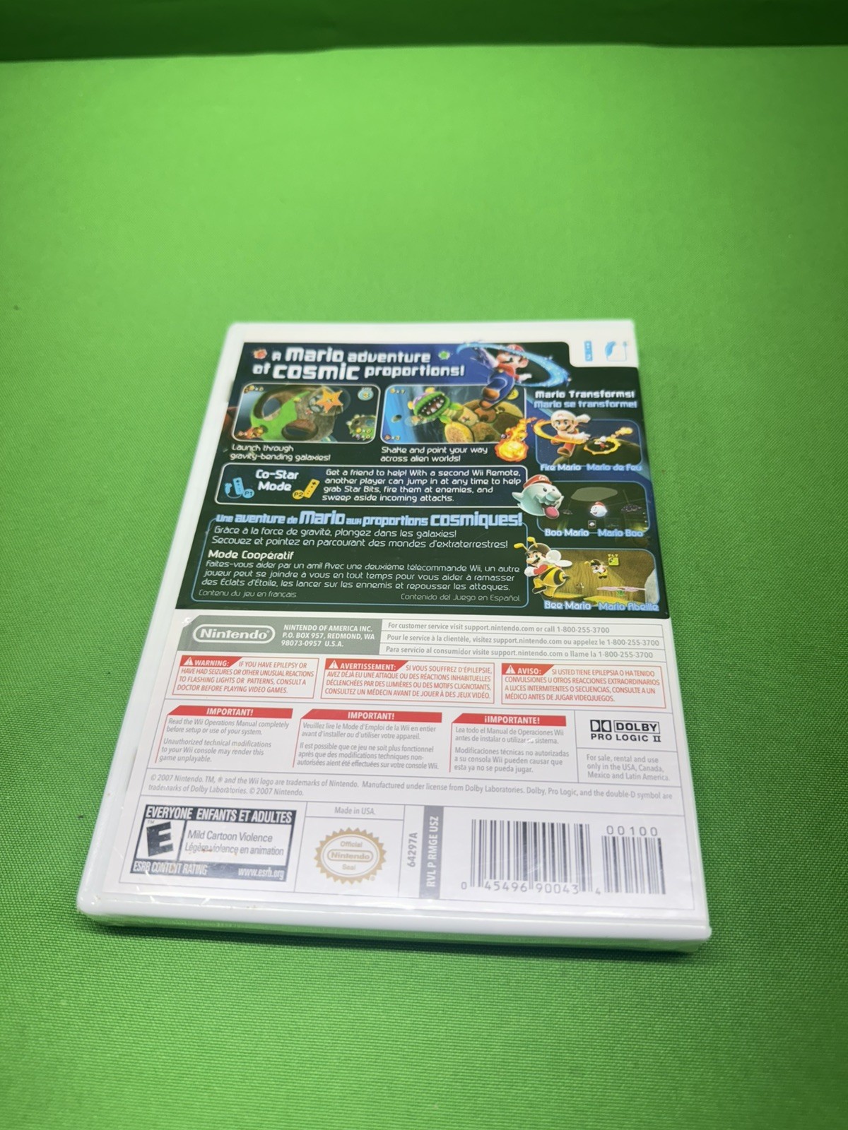 Super Mario Galaxy (Nintendo Wii, 2007) (2 small dents on the box, not broken)