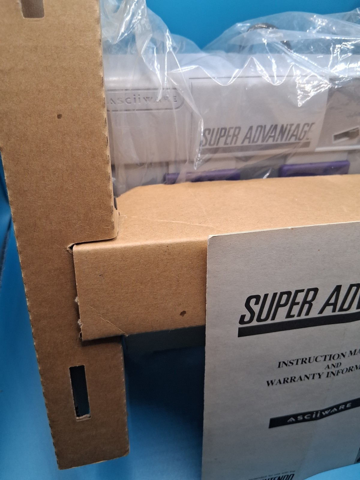 With Box Super Advantage Arcade Stick Controller – Super Nintendo SNES Complete