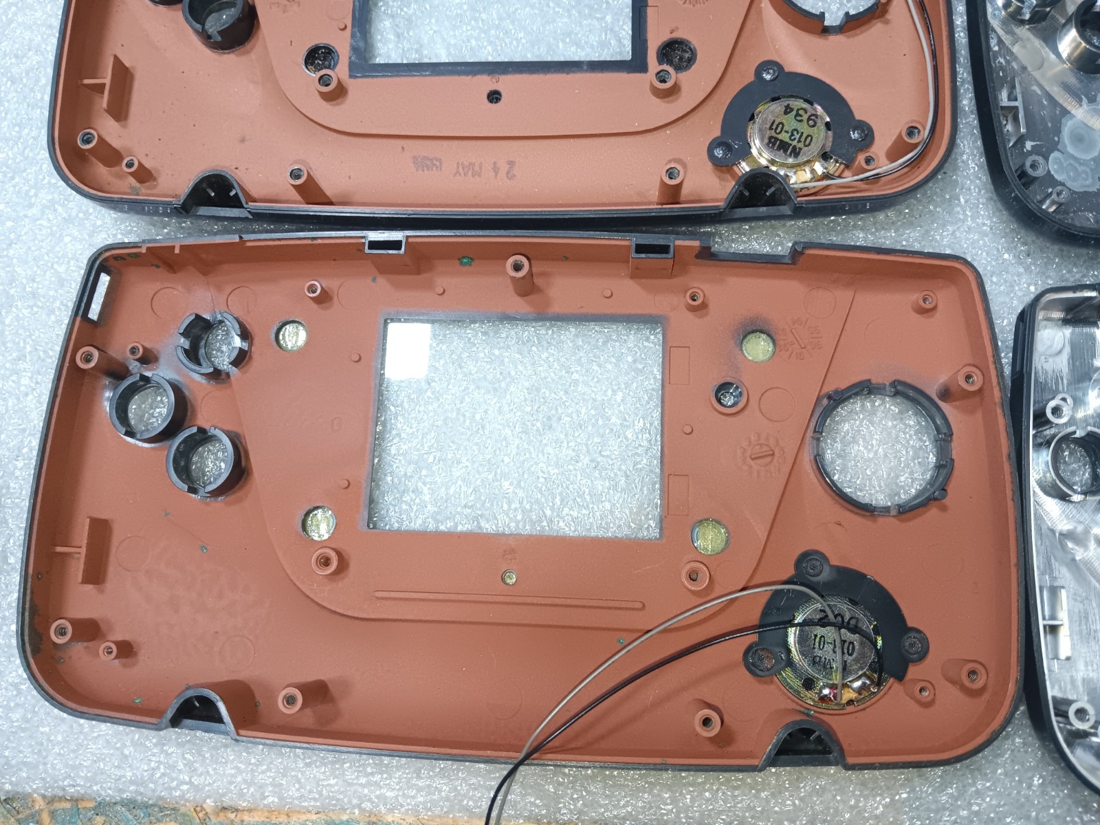 SEGA Game Gear 2110 EXACT EMPTY Front Panel w/Glass Scratches X6 ONLY-INTACT-SEE