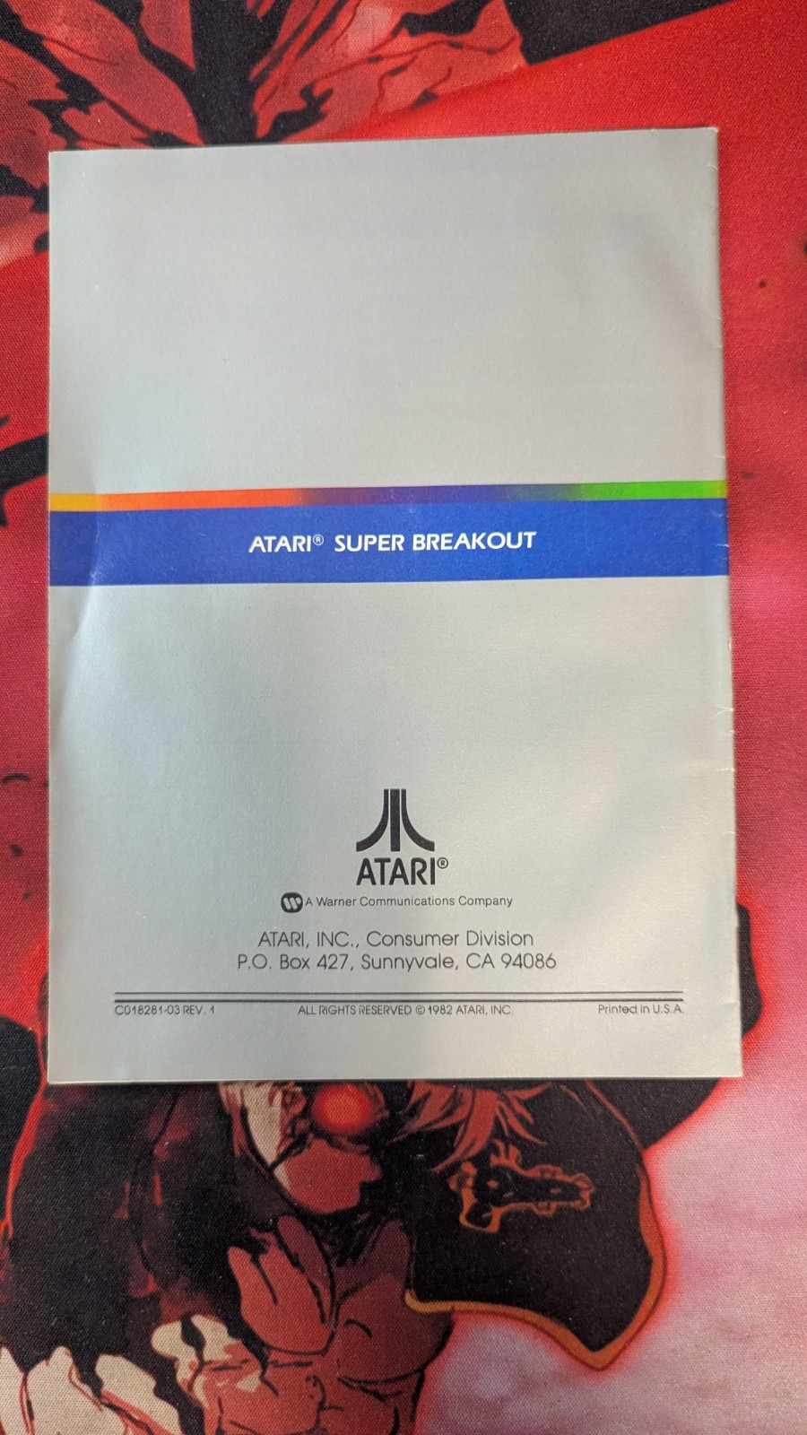 Super Breakout (Atari 5200, 1982) Cartridge Overlays & Manual Tested Working